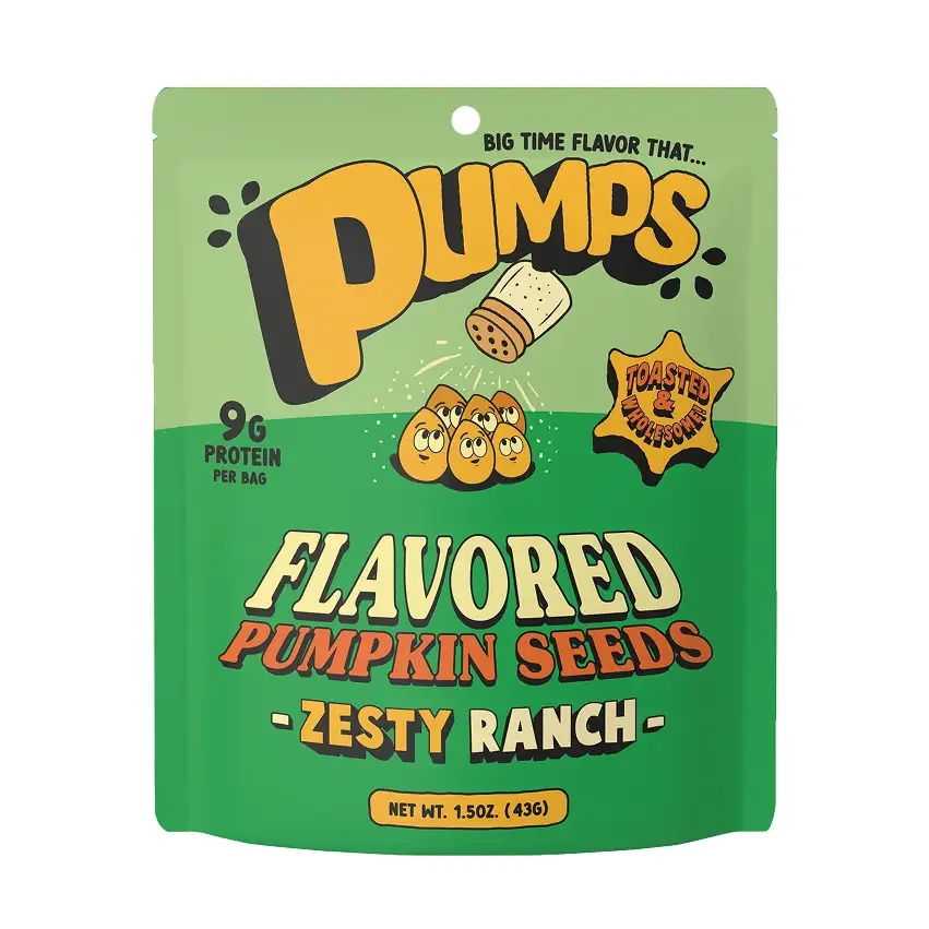 PUMPS Zesty Ranch Flavored Pumpkin Seeds