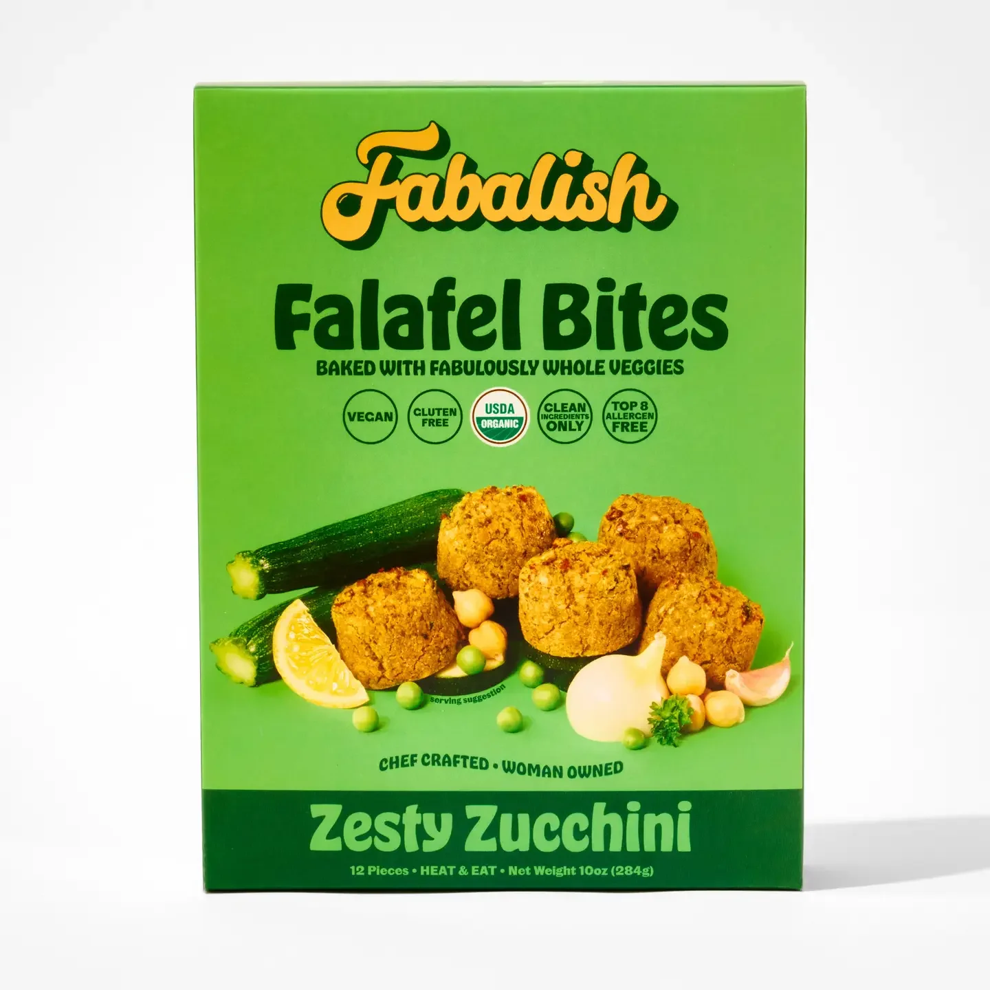 Fabalish Zesty Zucchini Baked Falafel