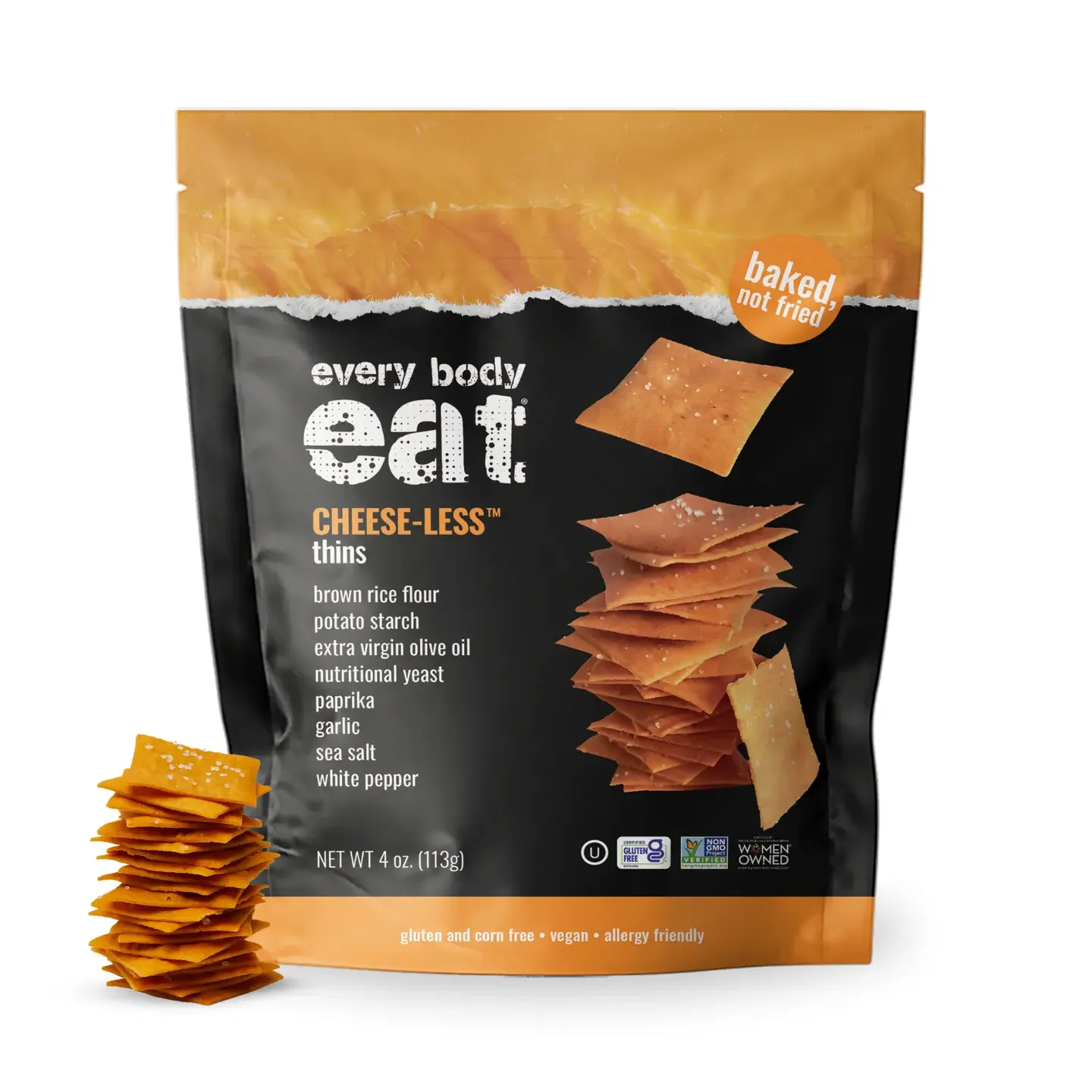 Every Body Eat Cheese-less Thins