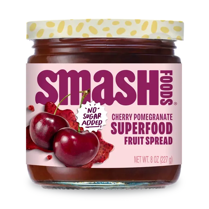 Smash Foods - Cherry Pomegranate Superfood Fruit Spread
