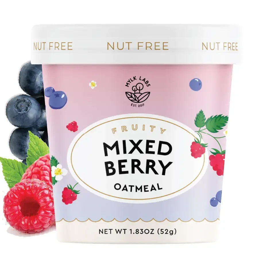 Mylk Labs - Nut-Free Mixed Berry Oatmeal Cup