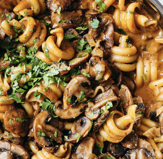 Creamy Mushroom Stroganoff