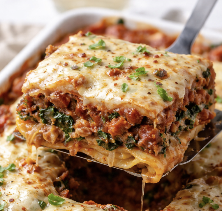 Sausage & Spinach Lasagna 1/2 Pan