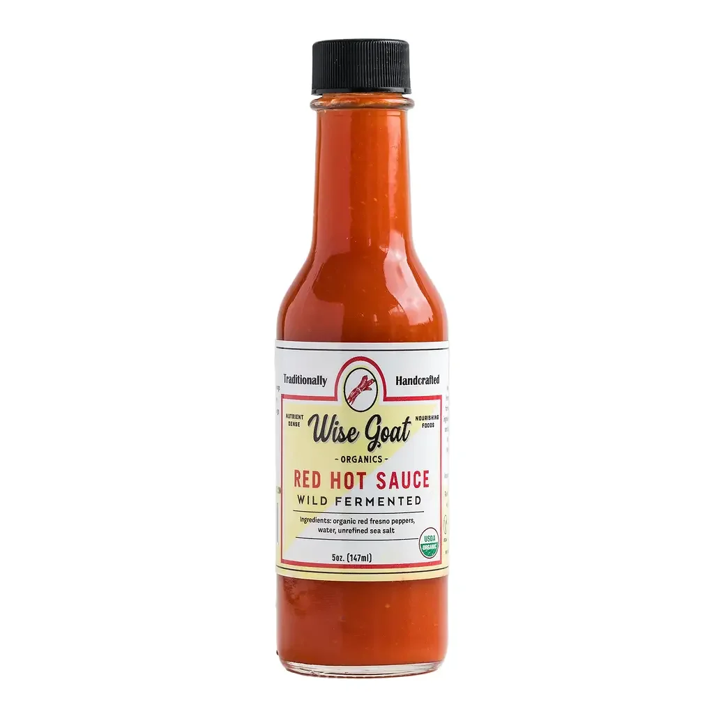 Wise Goat Organics Red Hot Sauce - Wild Fermented