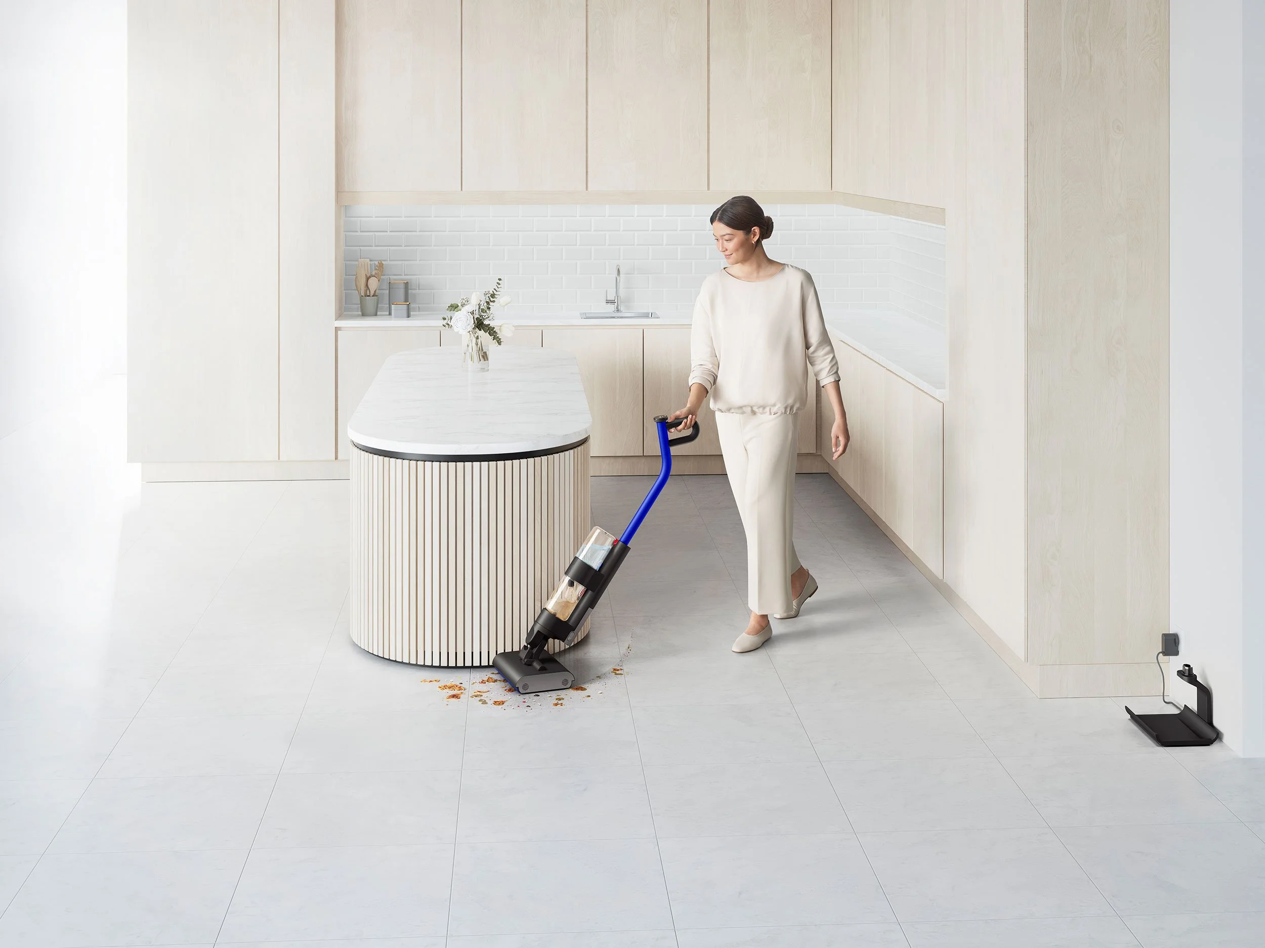 Dyson WashG1 advertising image with creative retouching by Radwolf