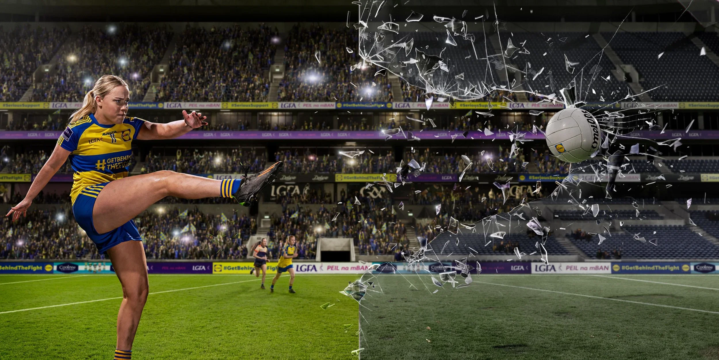 Lidl advertising image combining photography, CGI and creative compositing