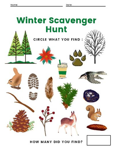 Family Hike & Nature Scavenger Hunt