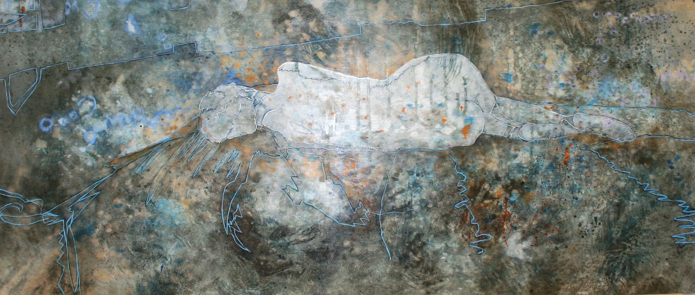 Peace - 160 x 60cm - oil on wood - private collection