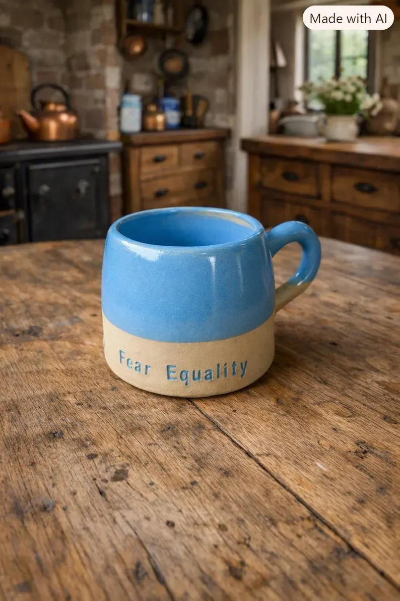 turquiose ice feminism mug 2.webp