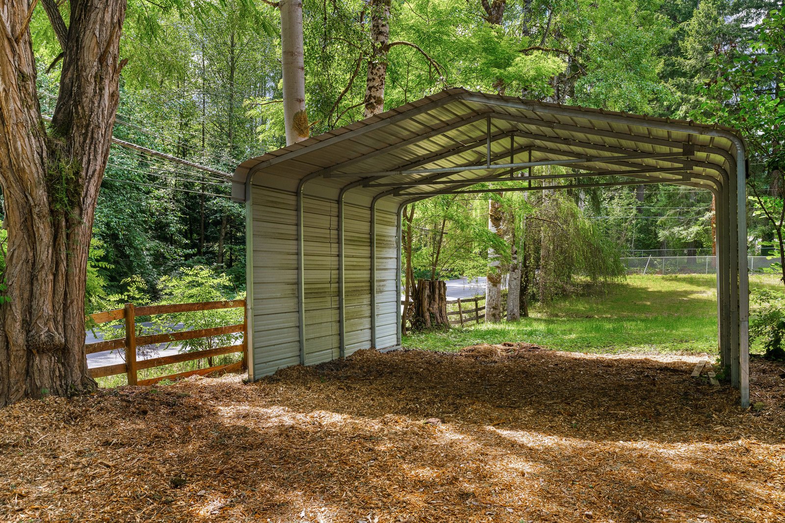 another view of the carport