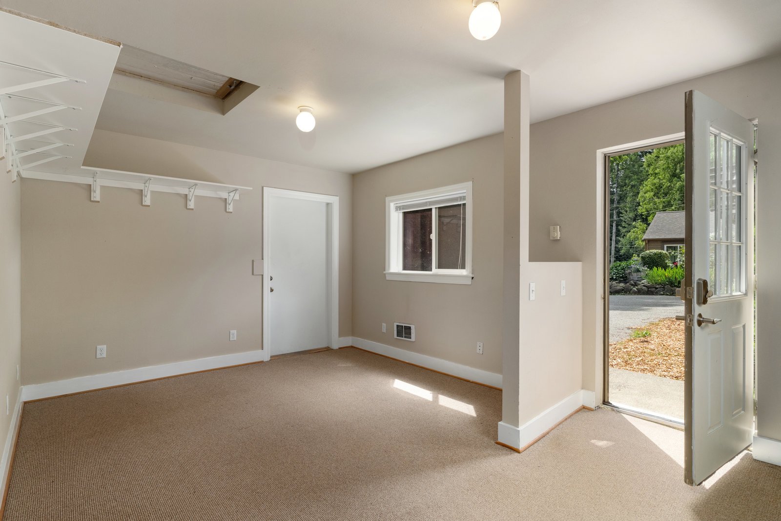 view of a an empty room in beige
