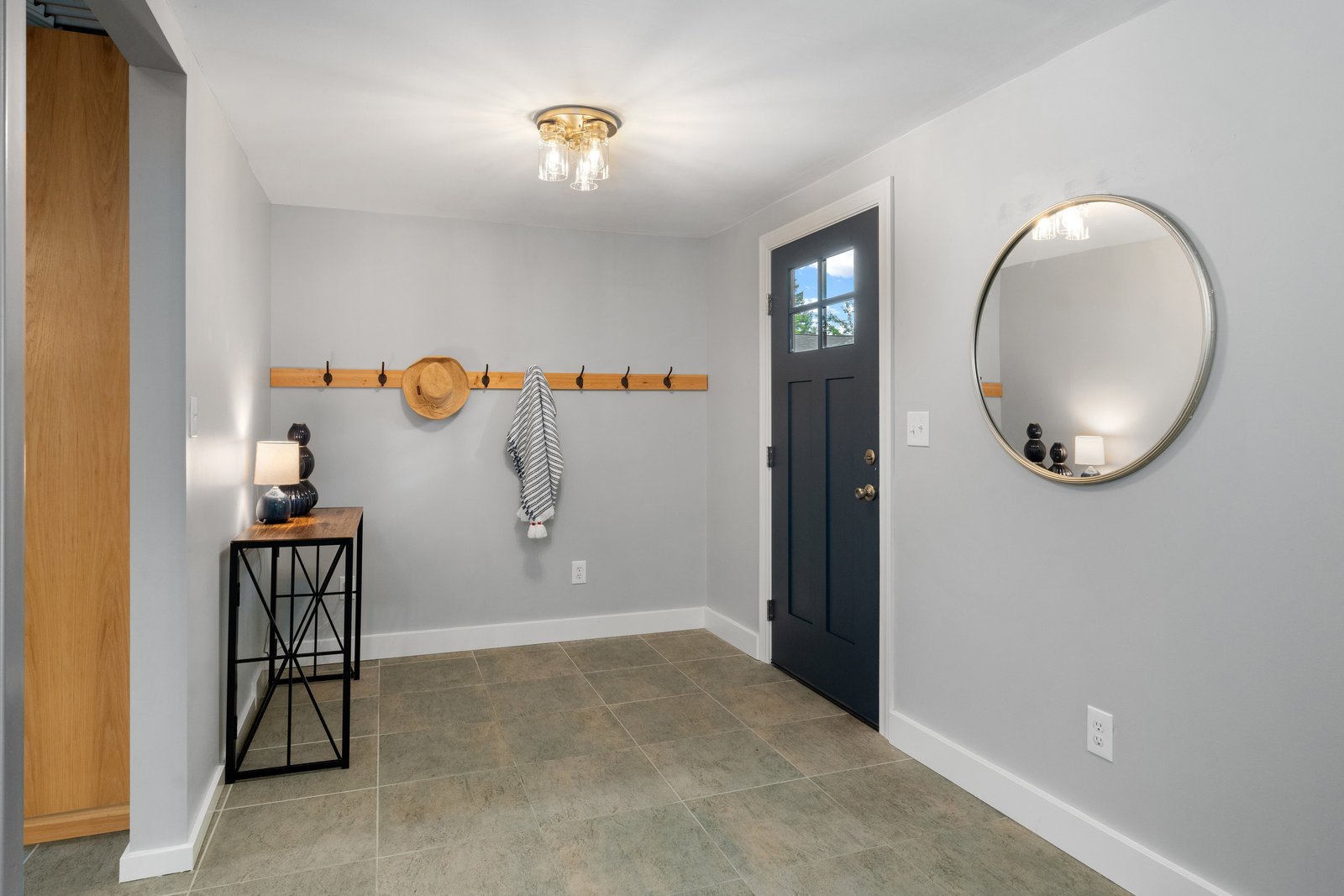 view of the entry way from inside