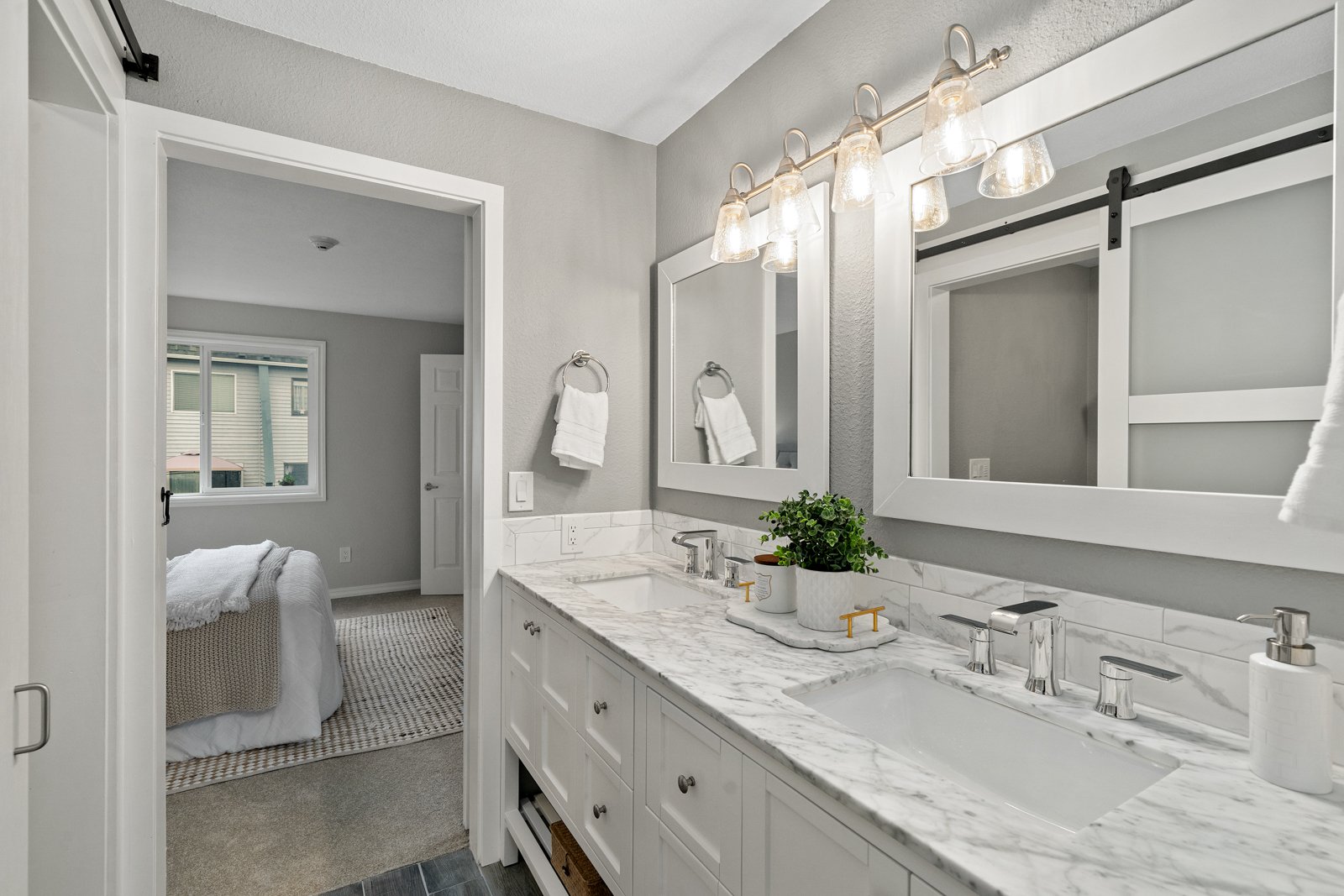 interior of bathroom
