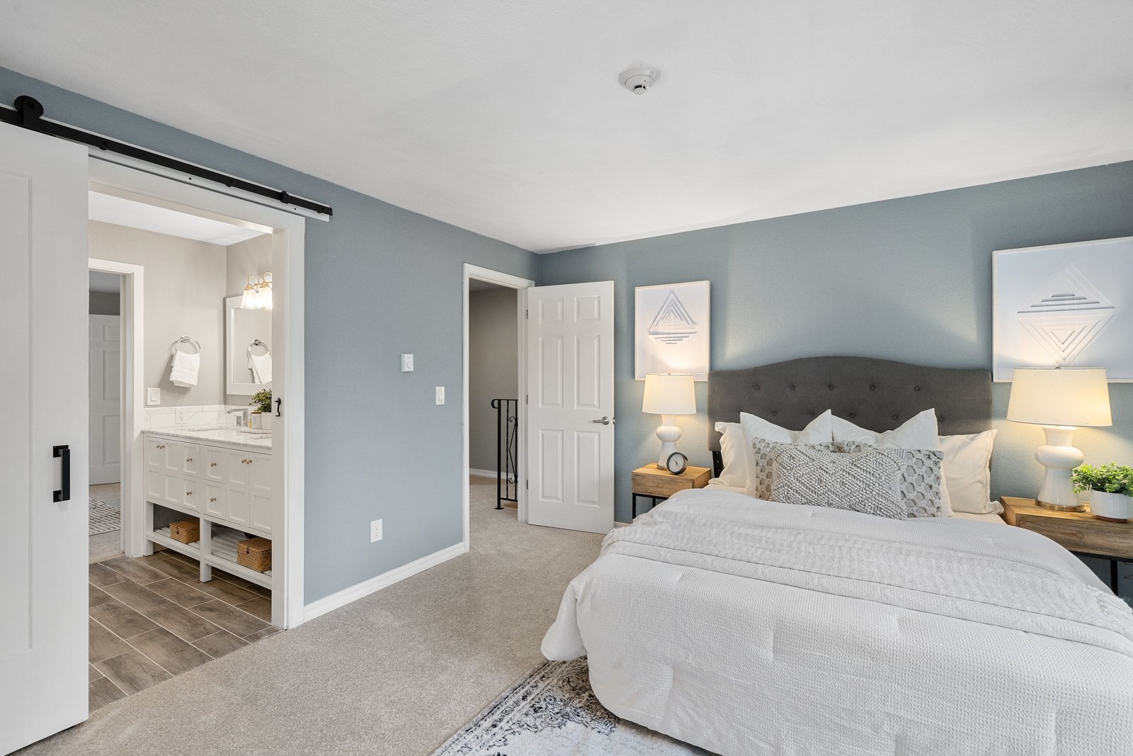 bedroom with bed and bathroom