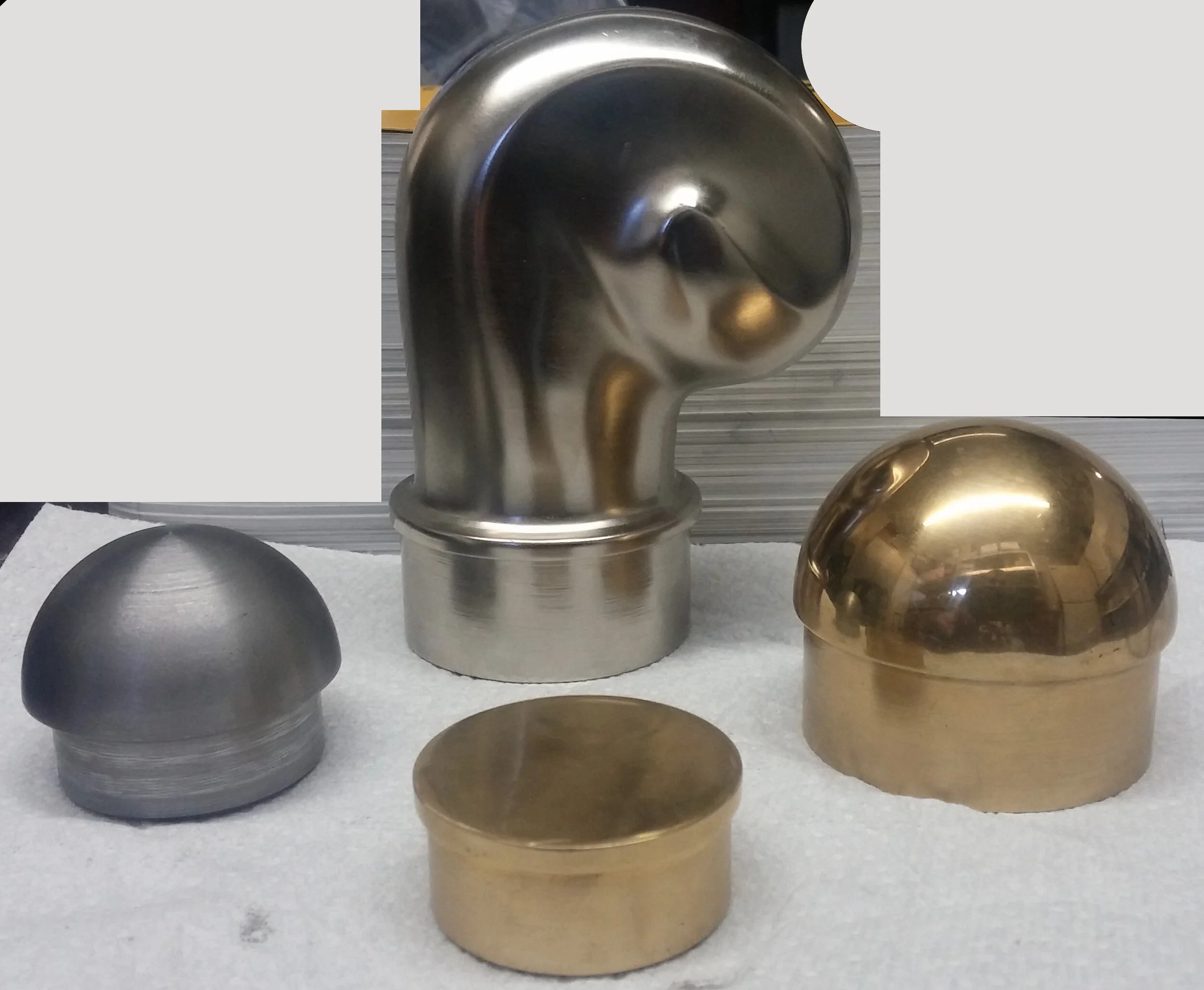 Assorted End caps, various finishes