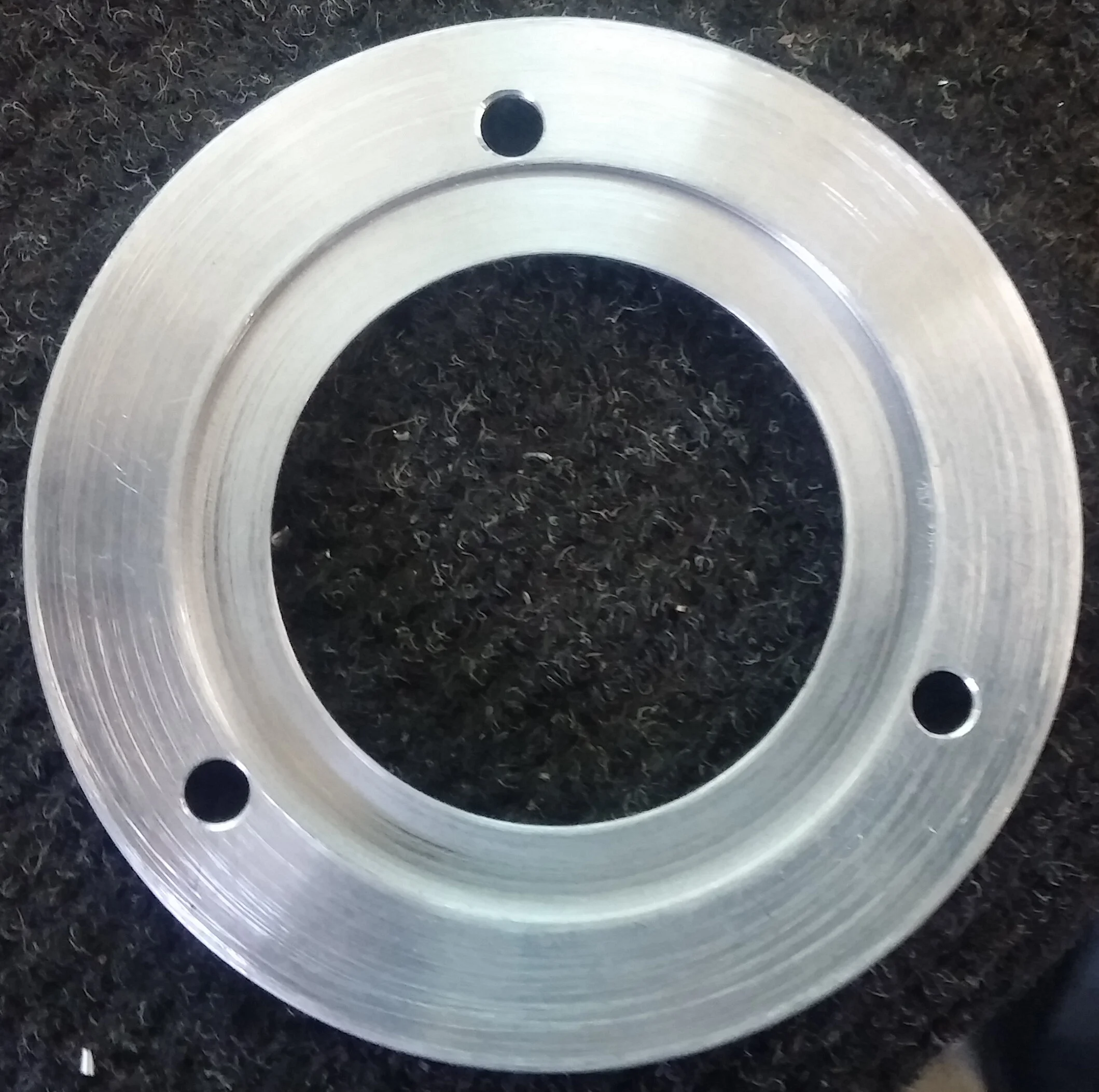 Brushed Aluminum Compass Collar