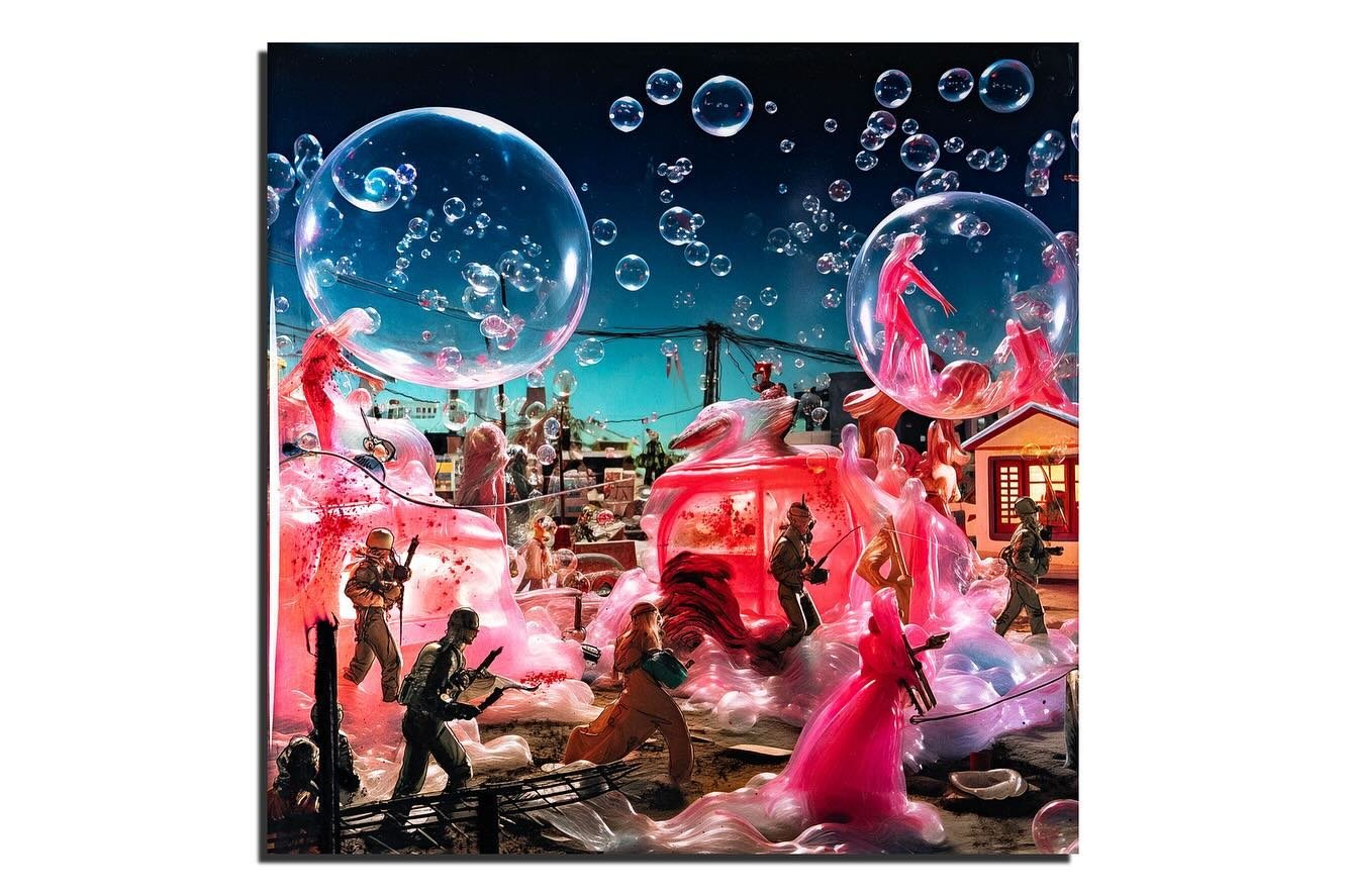 RIOT BLVD.

Serielles Unikat, 80x45 cm. Print, pigment, acrylics, epoxy resin. 

#artwork #losangeles #contemporaryart  #riot #darkart #maisondoiceart #artcollective