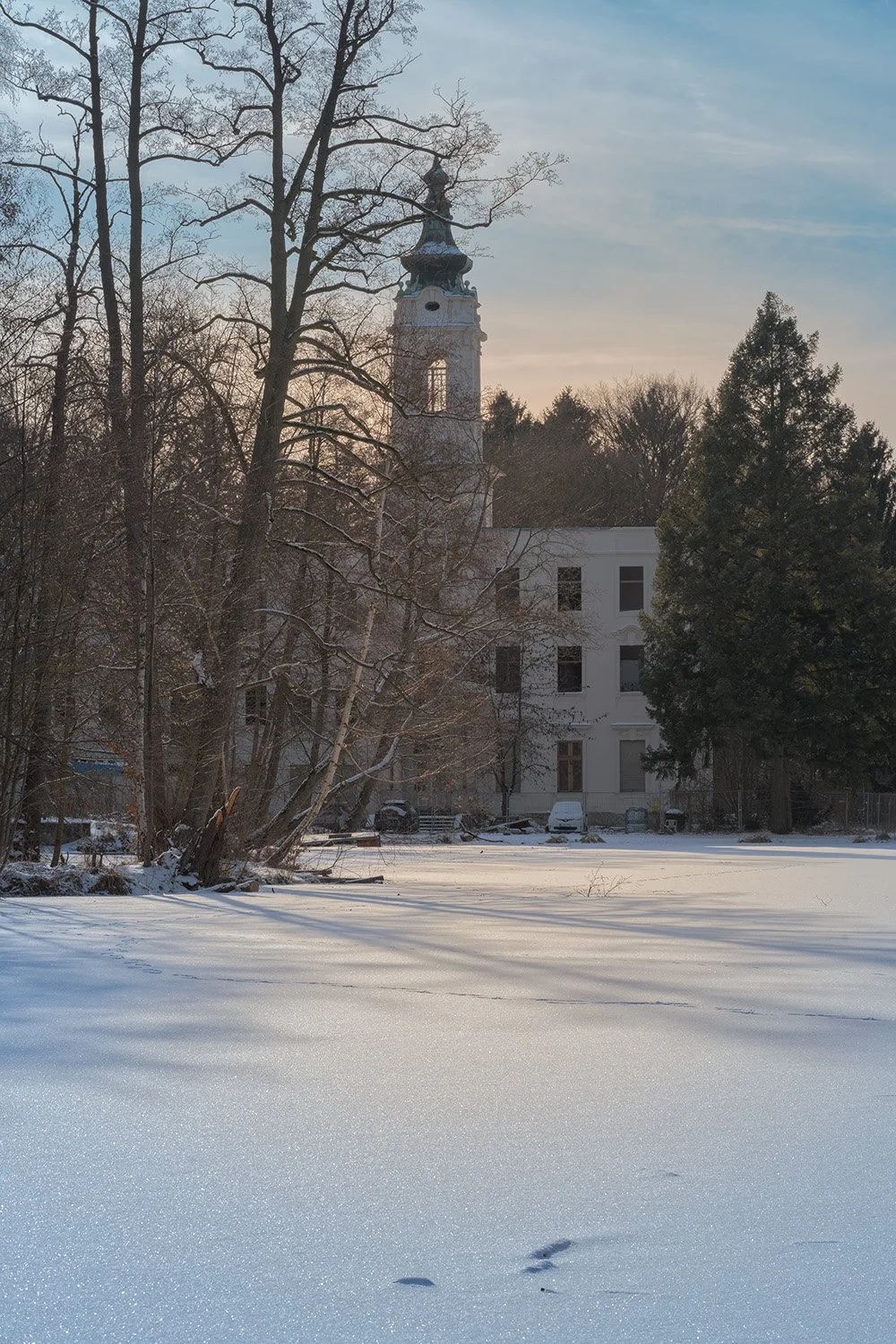 Schloss Dammsmühle • Mühlenbecker Teich Winter 2025/26
