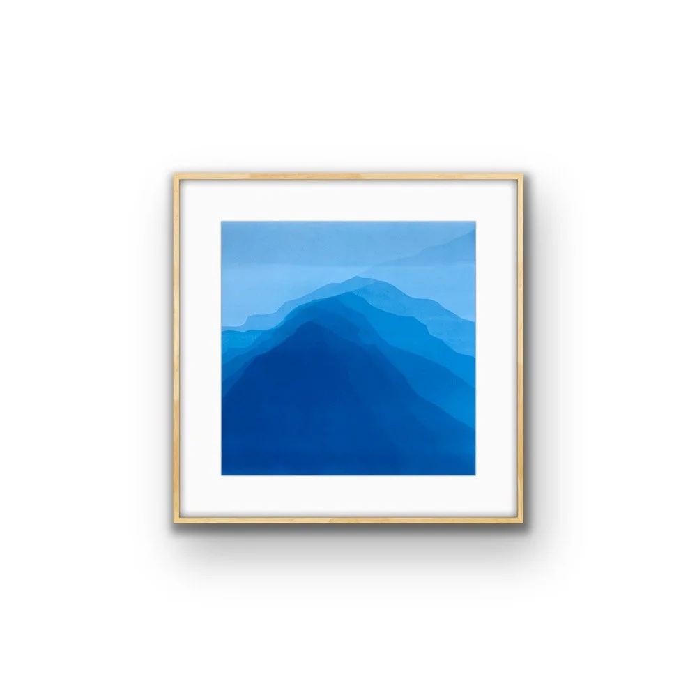 The Bluest Mountain 4 (18 x 18