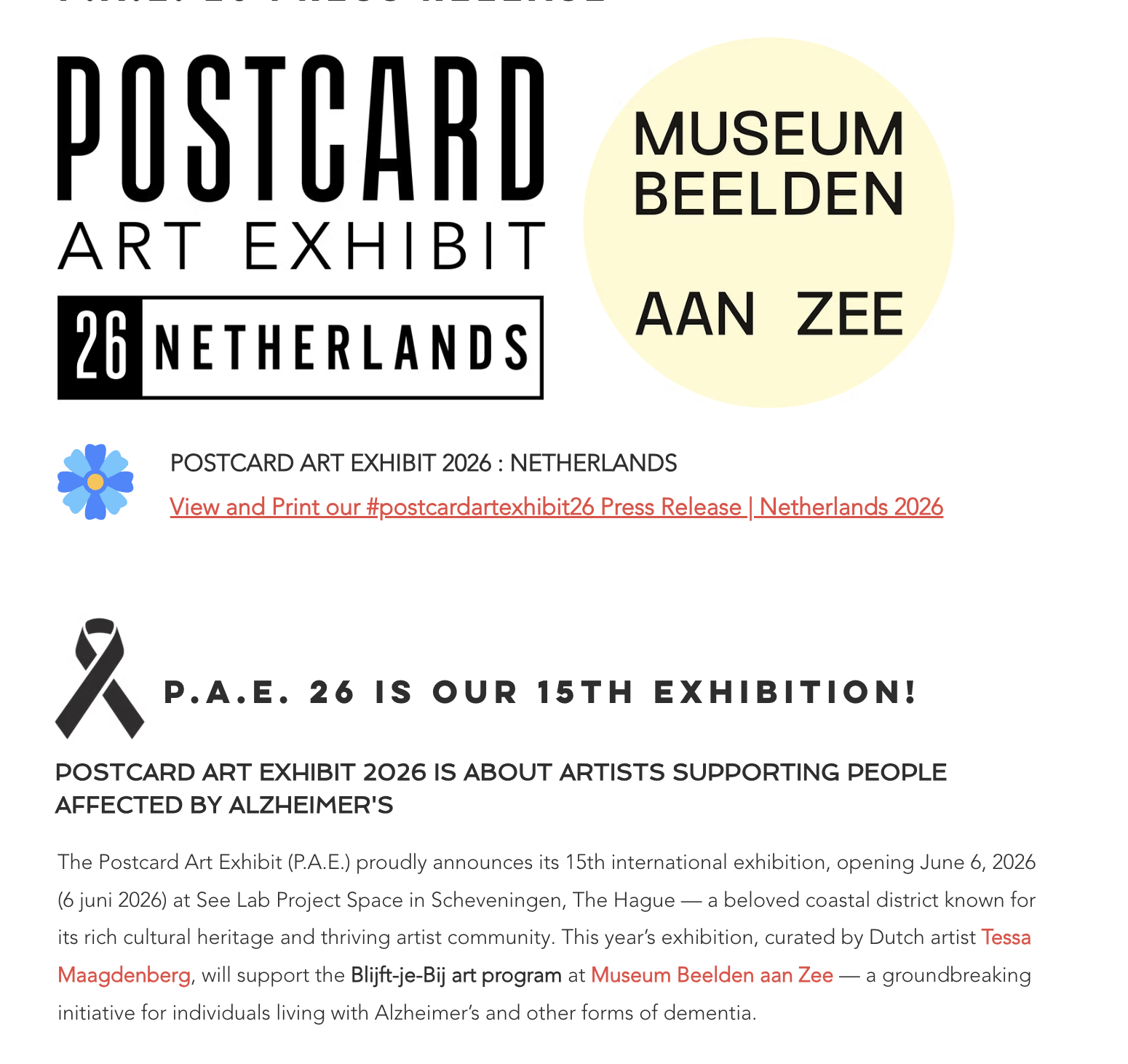 POSTCARD ART EXHIBIT 2026 ​Opening Exhibition &amp; Sale:​ June 6, 2026