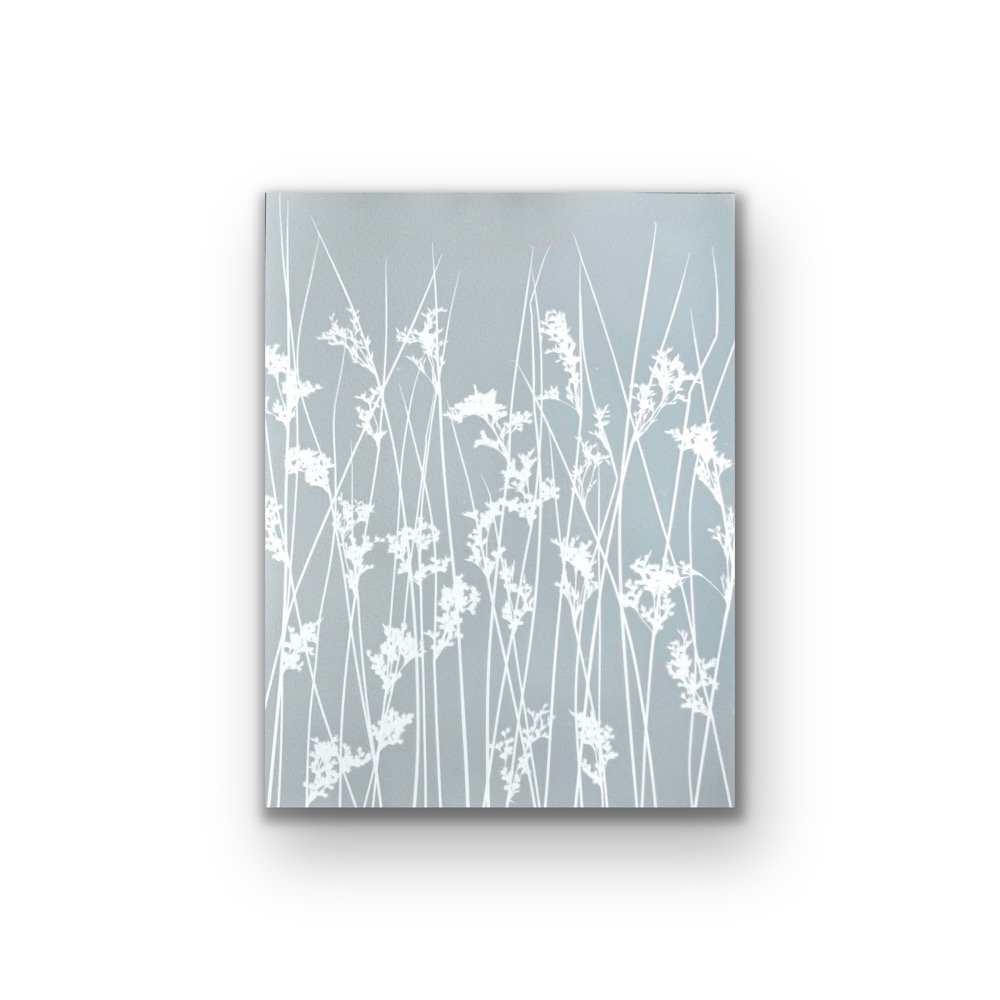 Misty Marsh Grass I (12 x 9 inch original monotype on paper)