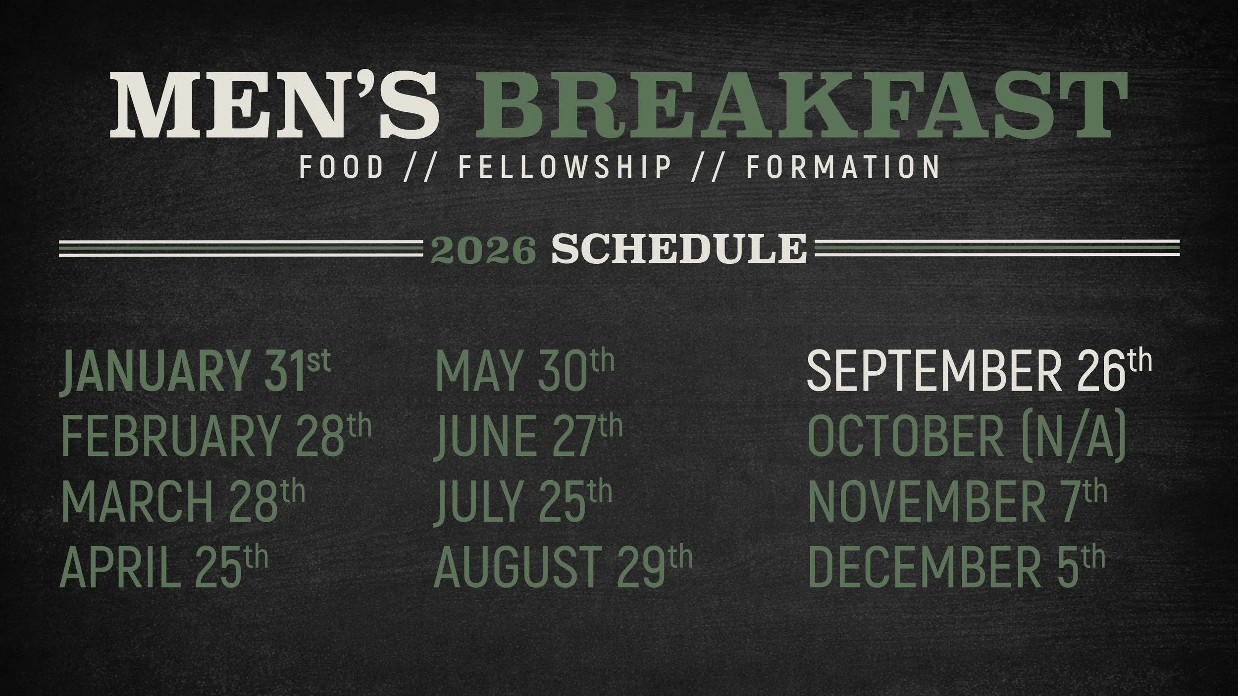 REDEMPTION MEN || SATURDAY, SEPTEMBER 26TH || 8:00AM 