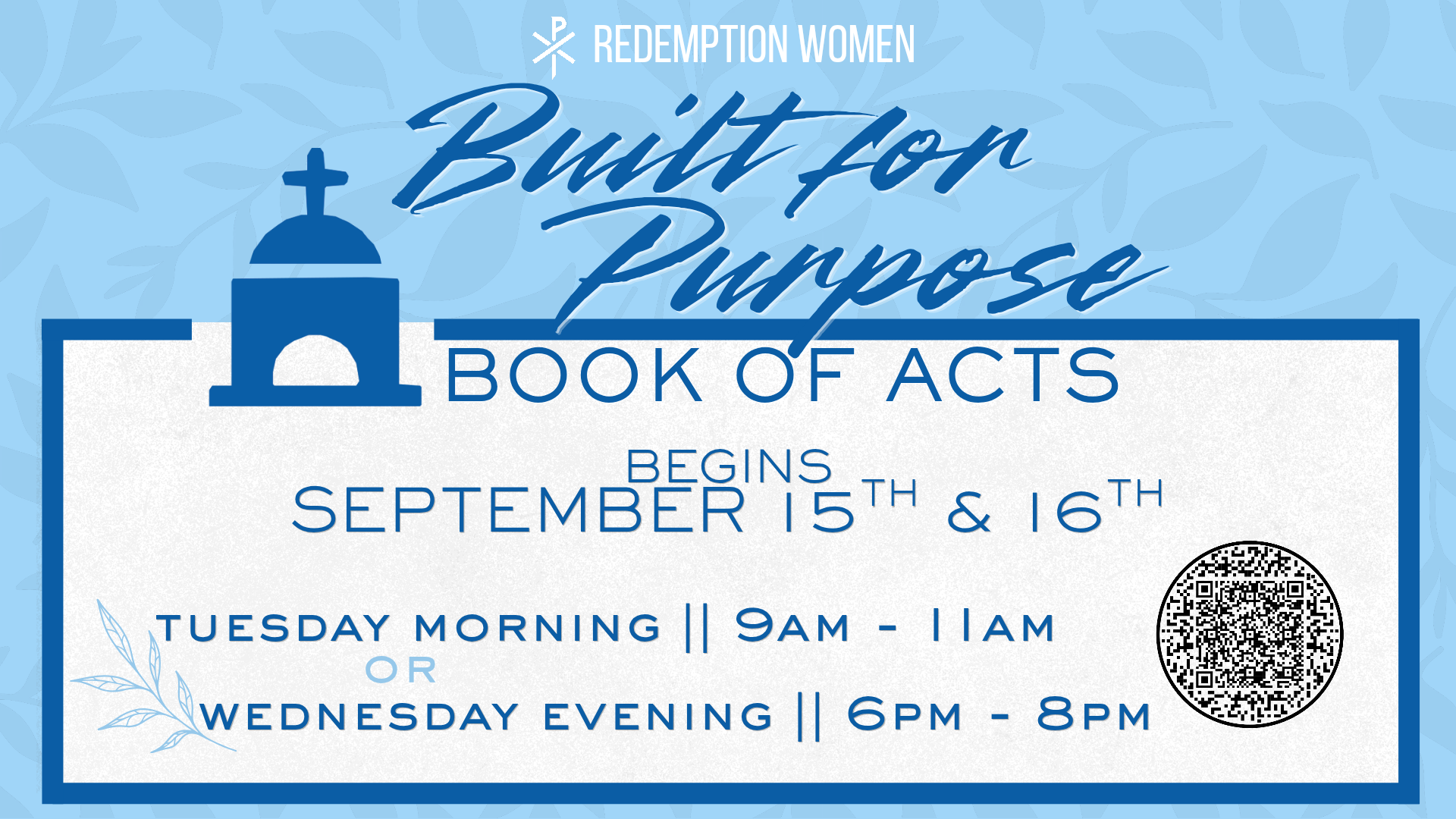 REDEMPTION WOMEN || CLICK TO REGISTER