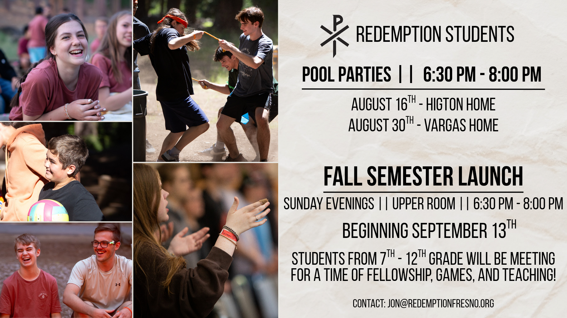 REDEMPTION STUDENT MINISTRY