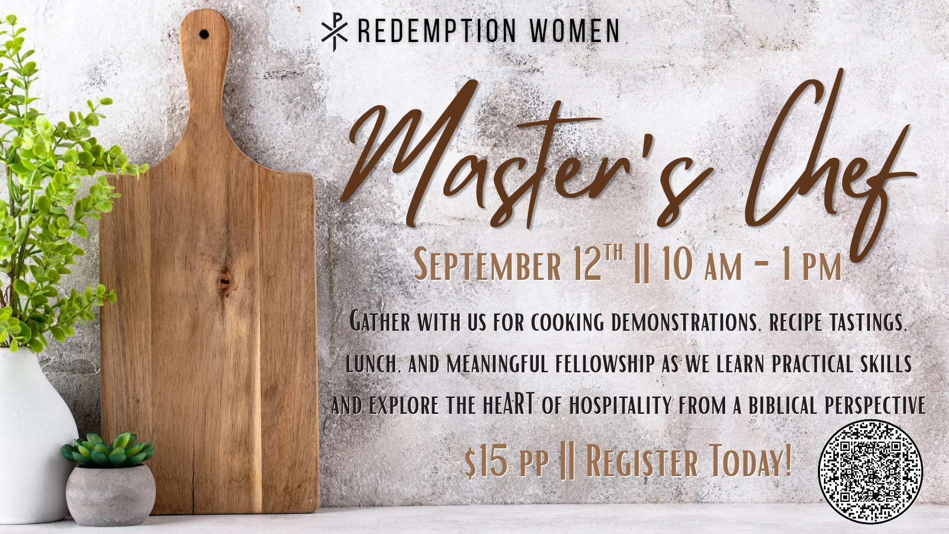 REDEMPTION WOMEN || CLICK TO REGISTER