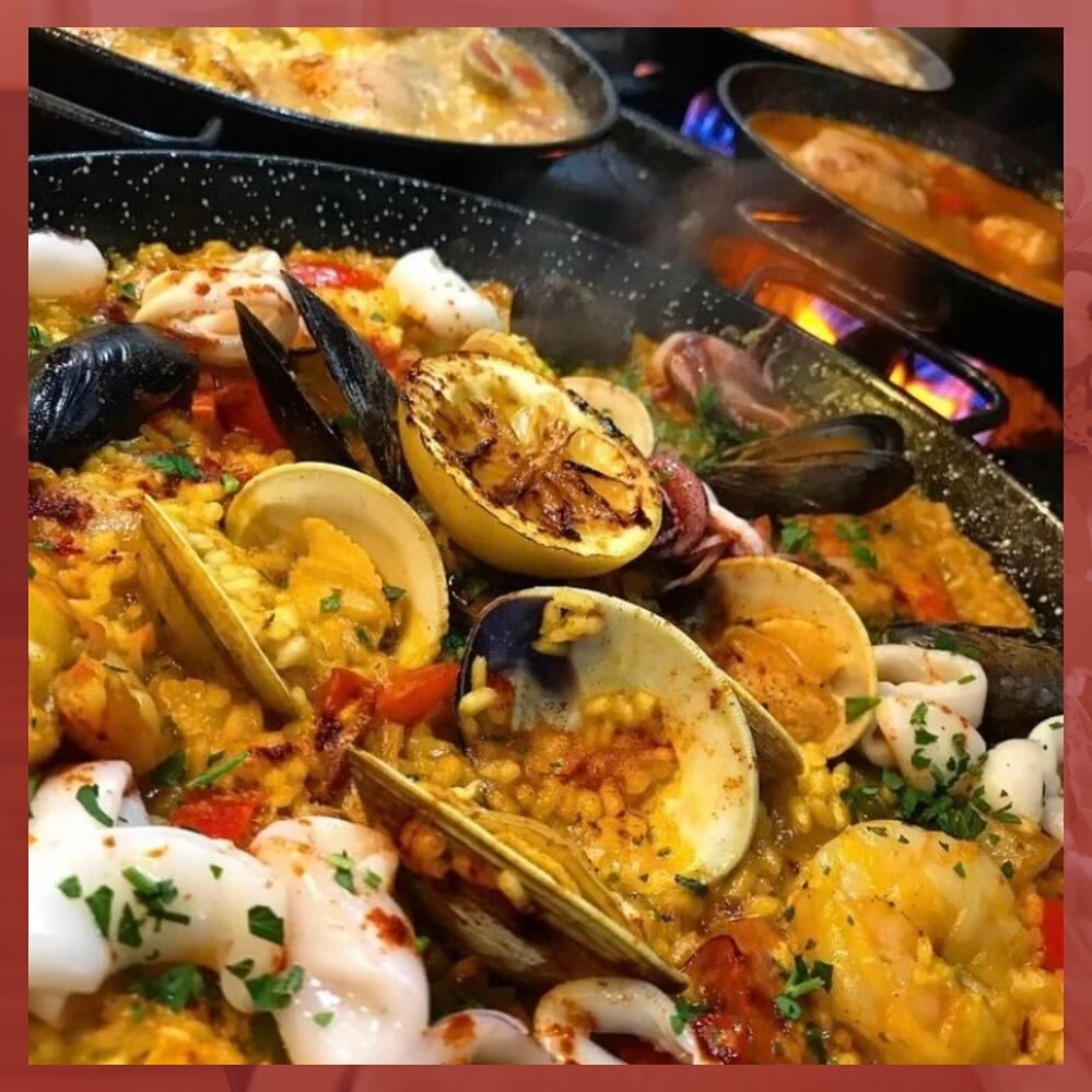 Feast your eyes on a preview of a second course option for the Valentine&rsquo;s Day Prix Fixe, Paella de Mariscos!

This iconic Spanish dish will feature Calasparra Rice simmered in @hosmerwinery Pinot Gris Saffron Broth, with Clams, Mussels, Calama