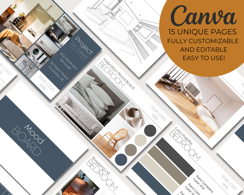 Canva Client Presentation Template, Interior Designer Client Welcome ...