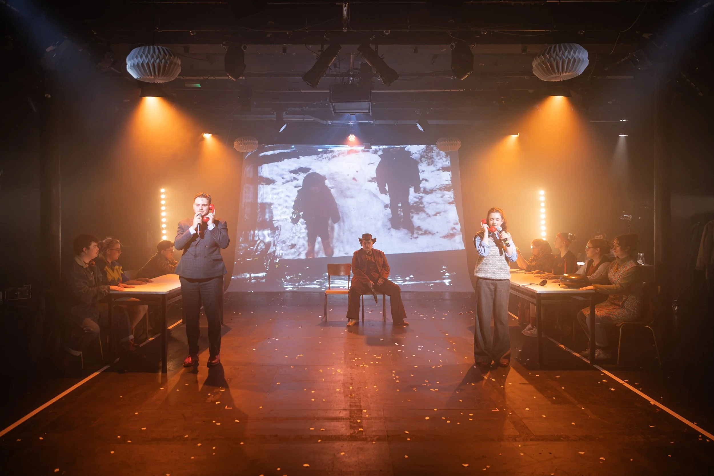Hugo Dodsworth | Performance Design | ENEMY! | Tobacco Factory Theatres | July 2026 | Video Design by Hugo Dodsworth | Photography by Craig Fuller