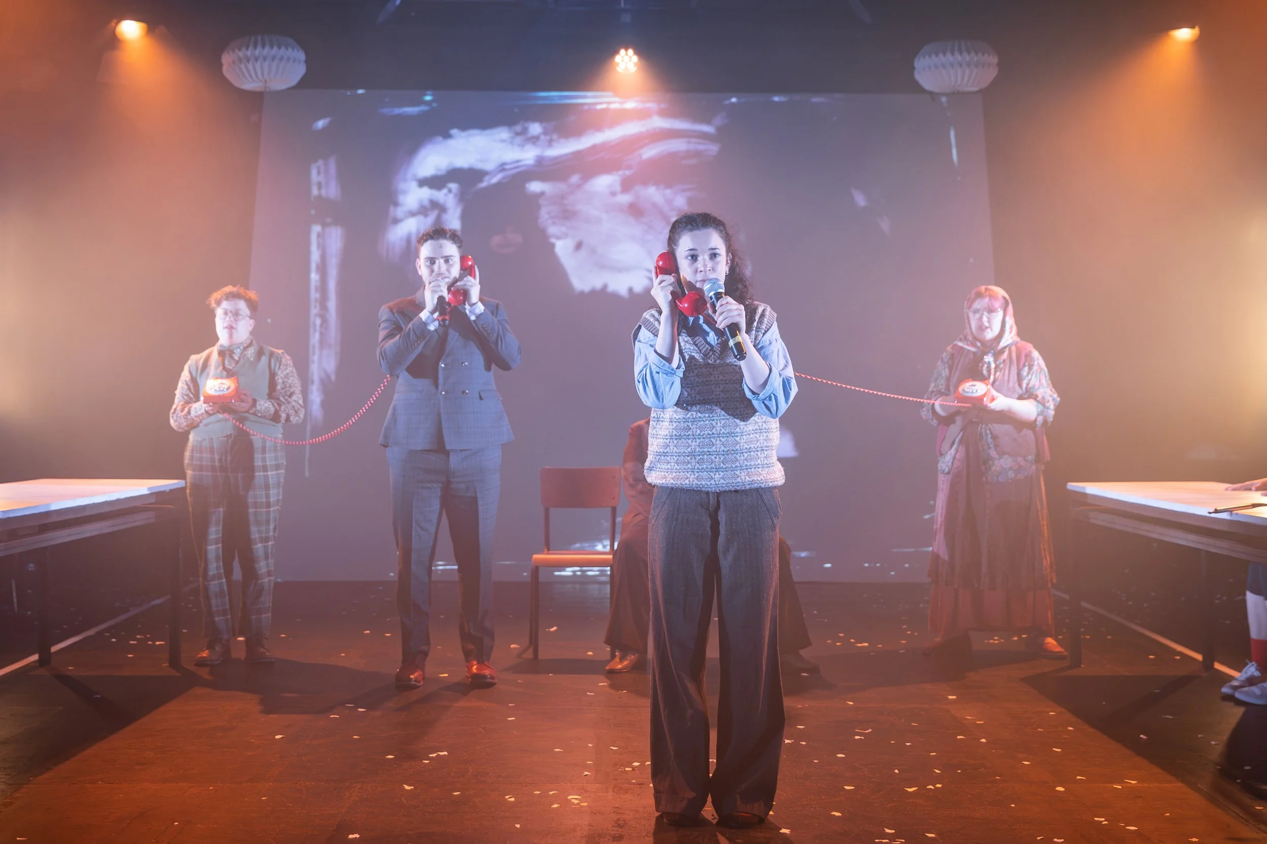 Hugo Dodsworth | Performance Design | ENEMY! | Tobacco Factory Theatres | July 2026 | Video Design by Hugo Dodsworth | Photography by Craig Fuller