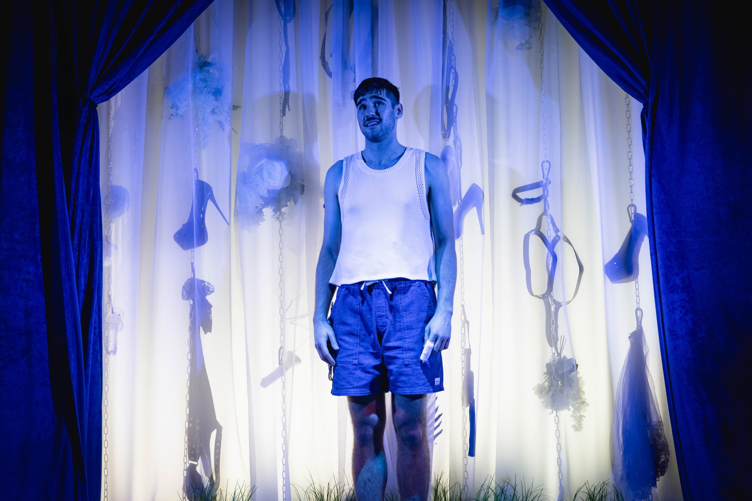 Hugo Dodsworth | Performance Design | Sugar Daddy | Underbelly Boulevard | March 2026 | Set & Video Design by Hugo Dodsworth | Photography by Mark Senior