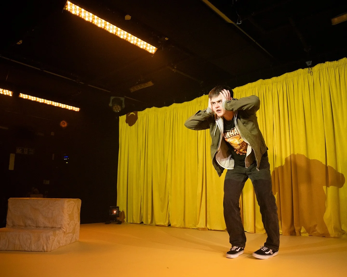 DEAR YOUNG MONSTER
by @peteyparty_
@sohotheatre
August 2025
📸 @jdwmk
• 
Director & Dramaturg - Sammy J. Glover @sammyjgloveryo
Producer - Jess Donn @jesshaslegs
Set & Costume Designer - Cara Evans @cara_vans
Lighting Designer - Hugo D