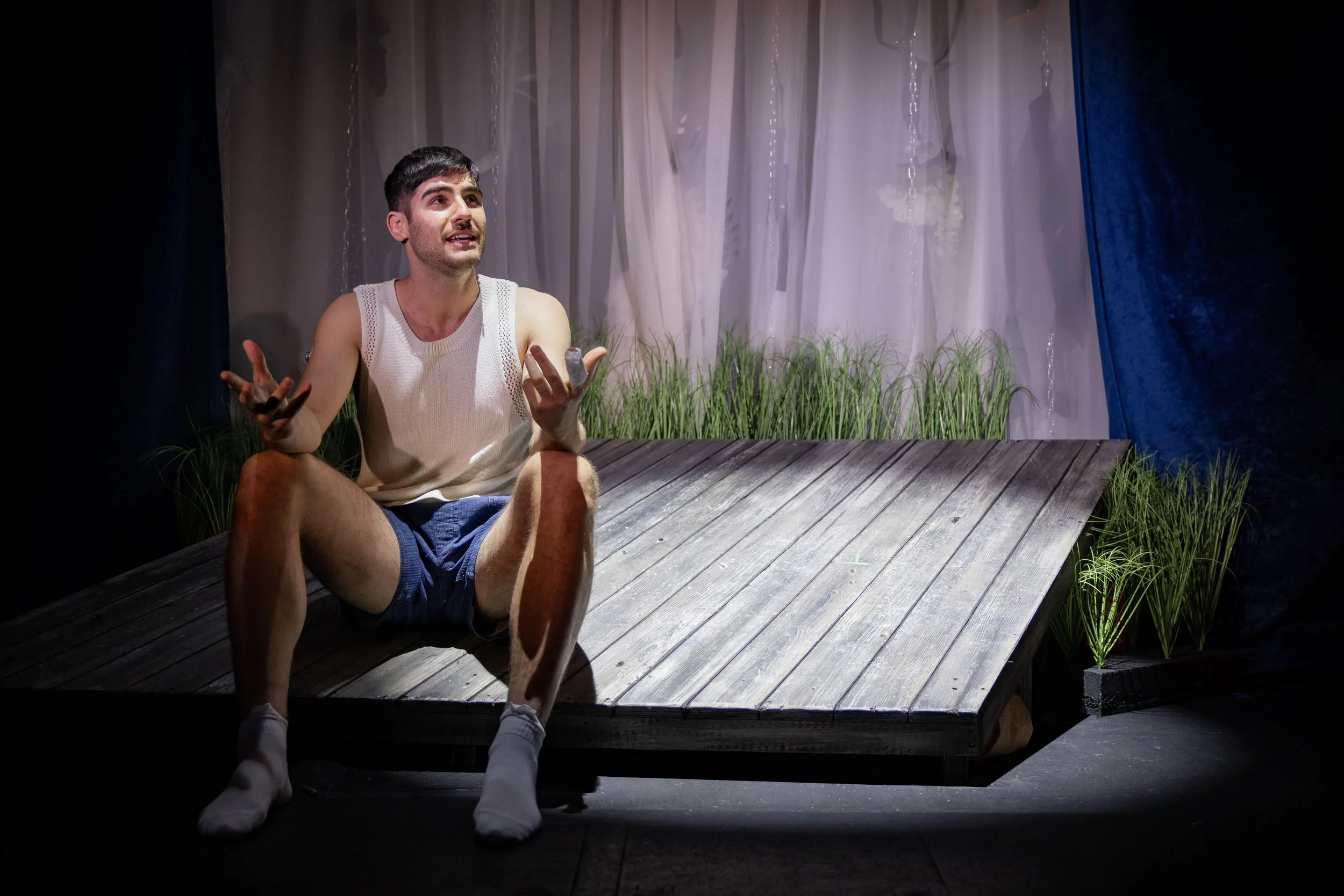Hugo Dodsworth | Performance Design | Sugar Daddy | Underbelly Boulevard | March 2026 | Set & Video Design by Hugo Dodsworth | Photography by Mark Senior