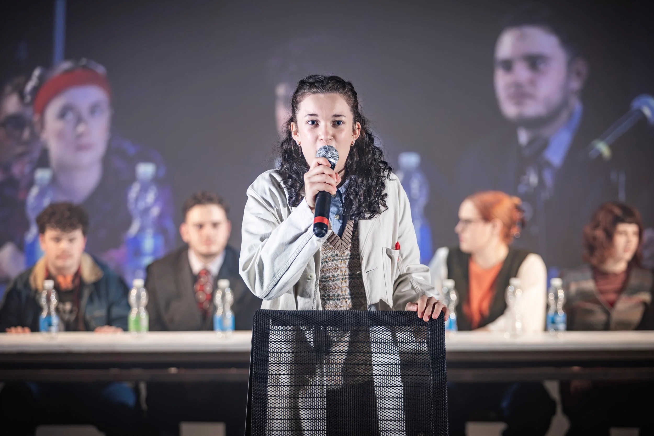 Hugo Dodsworth | Performance Design | ENEMY! | Tobacco Factory Theatres | July 2026 | Video Design by Hugo Dodsworth | Photography by Craig Fuller