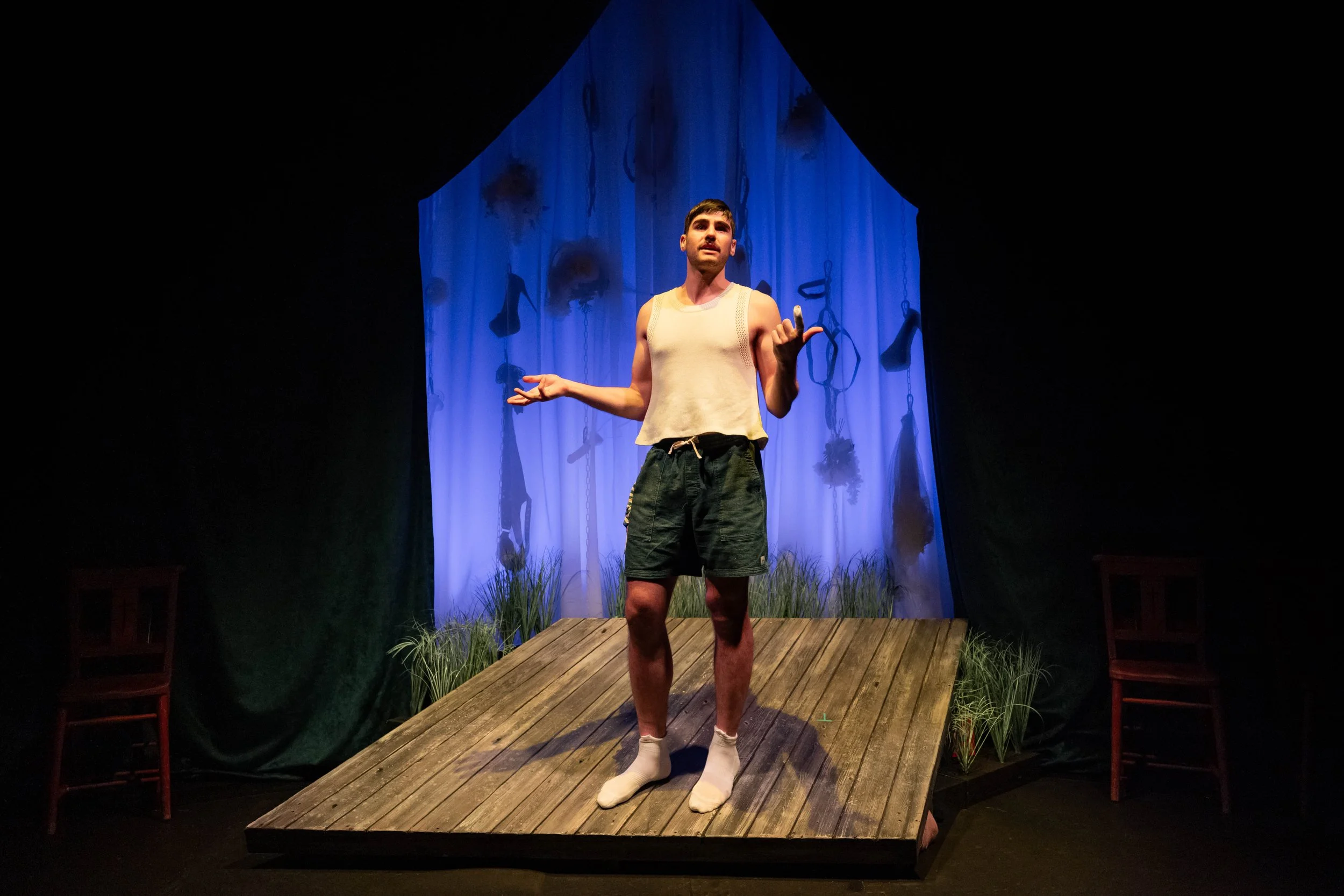 Hugo Dodsworth | Performance Design | Sugar Daddy | Underbelly Boulevard | March 2026 | Set & Video Design by Hugo Dodsworth | Photography by Mark Senior