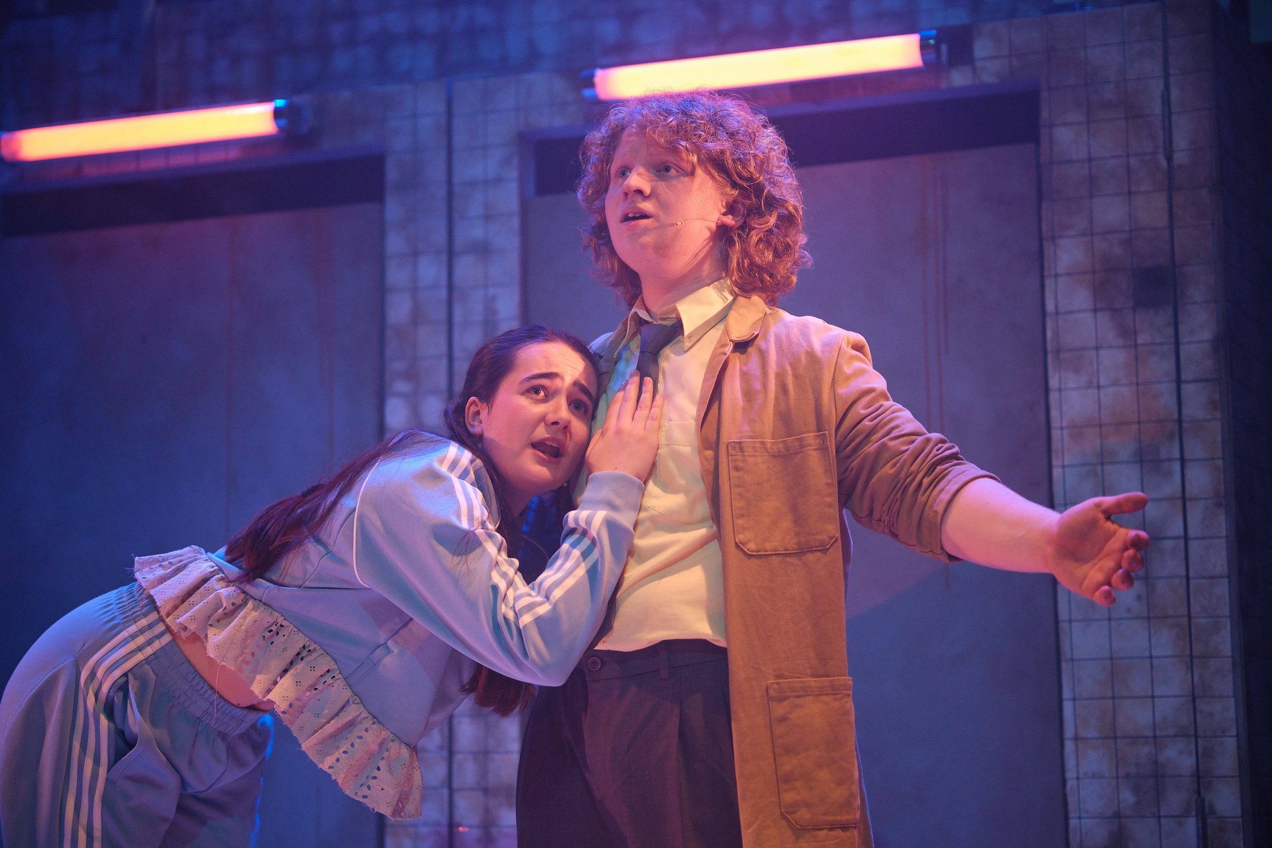 Hugo Dodsworth | Performance Design | Urinetown: The Musical | the egg | May 2026 | Lighting Design by Hugo Dodsworth | Photography by Jack Offord