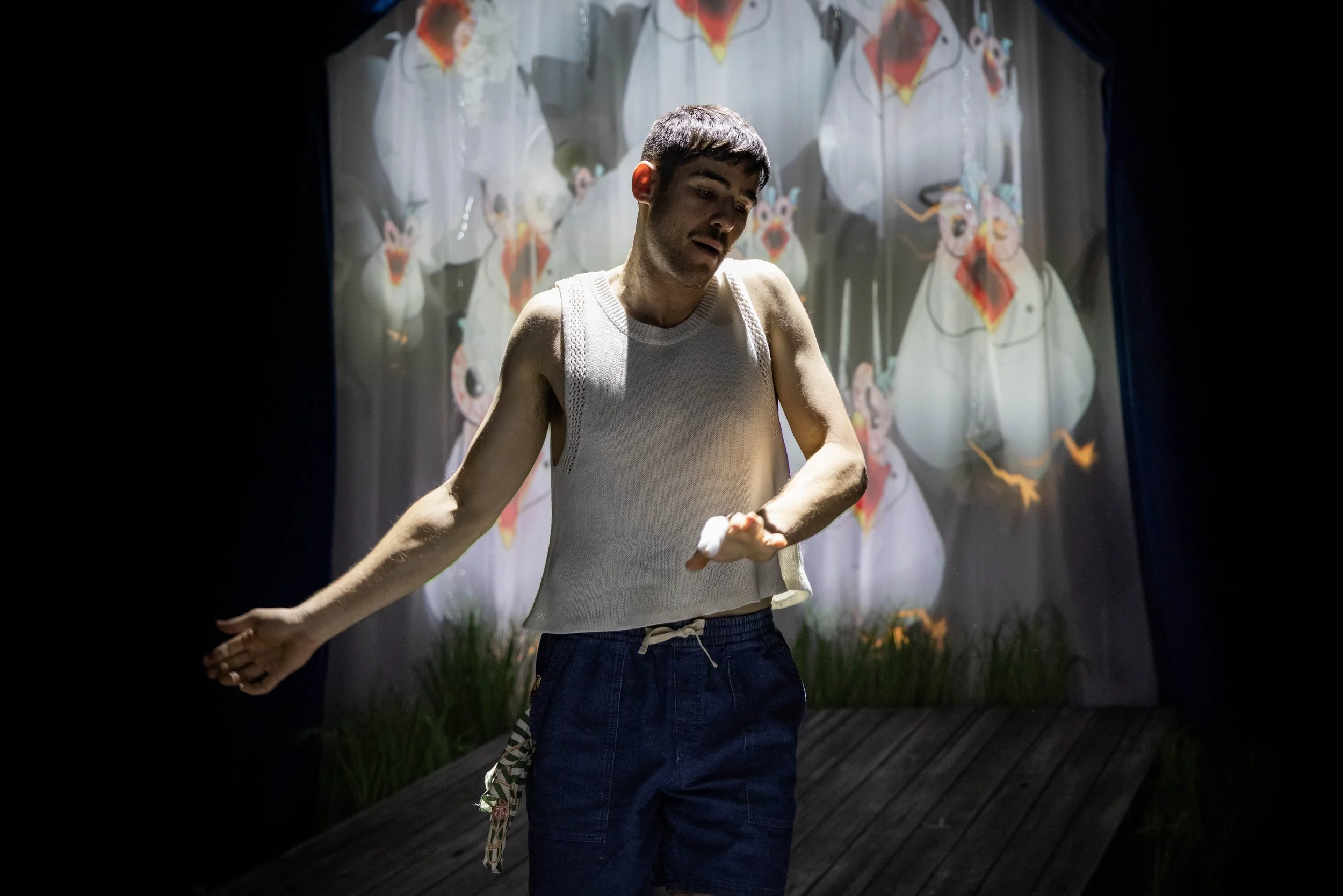 Hugo Dodsworth | Performance Design | Sugar Daddy | Underbelly Boulevard | March 2026 | Set & Video Design by Hugo Dodsworth | Photography by Mark Senior