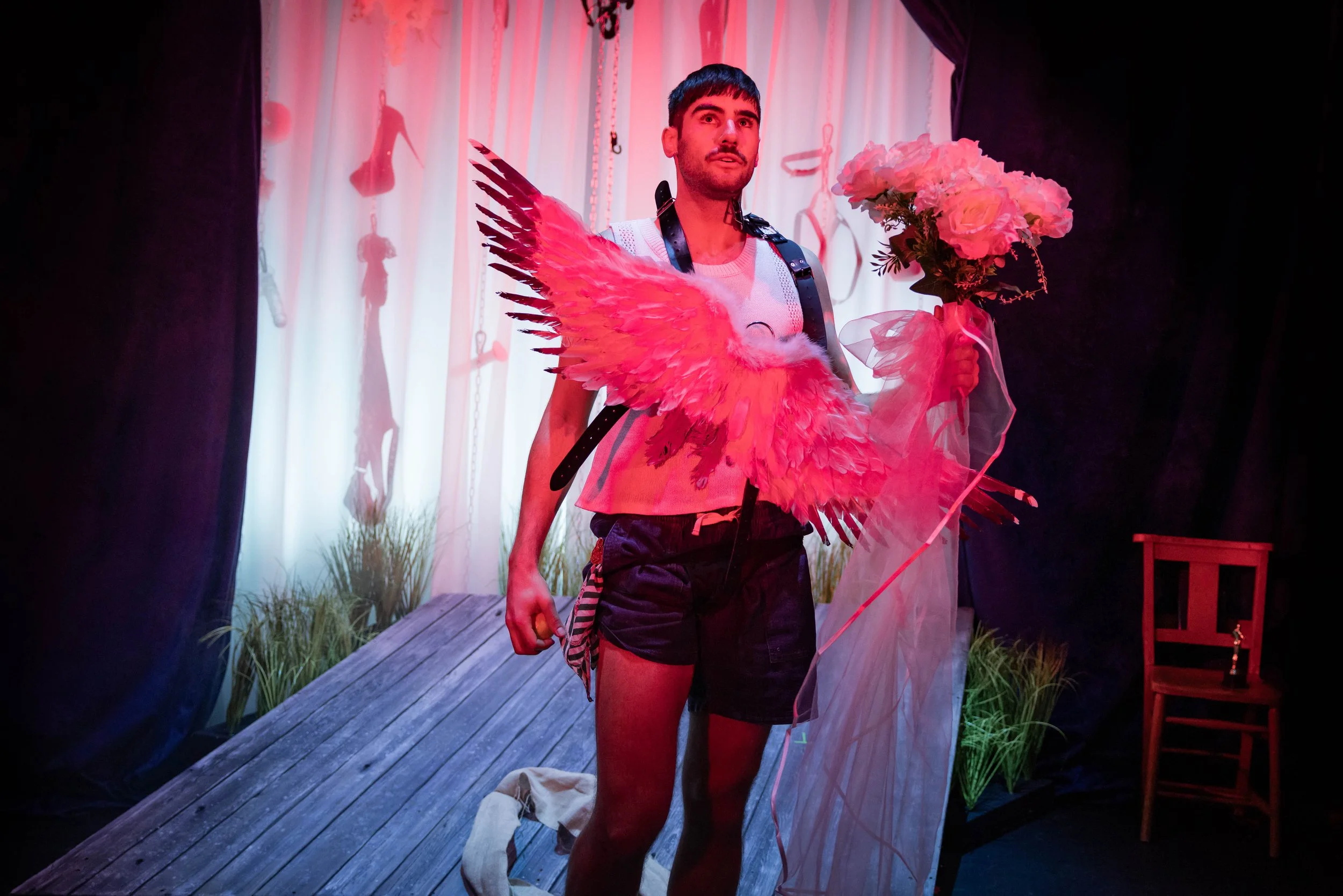 Hugo Dodsworth | Performance Design | Sugar Daddy | Underbelly Boulevard | March 2026 | Set & Video Design by Hugo Dodsworth | Photography by Mark Senior