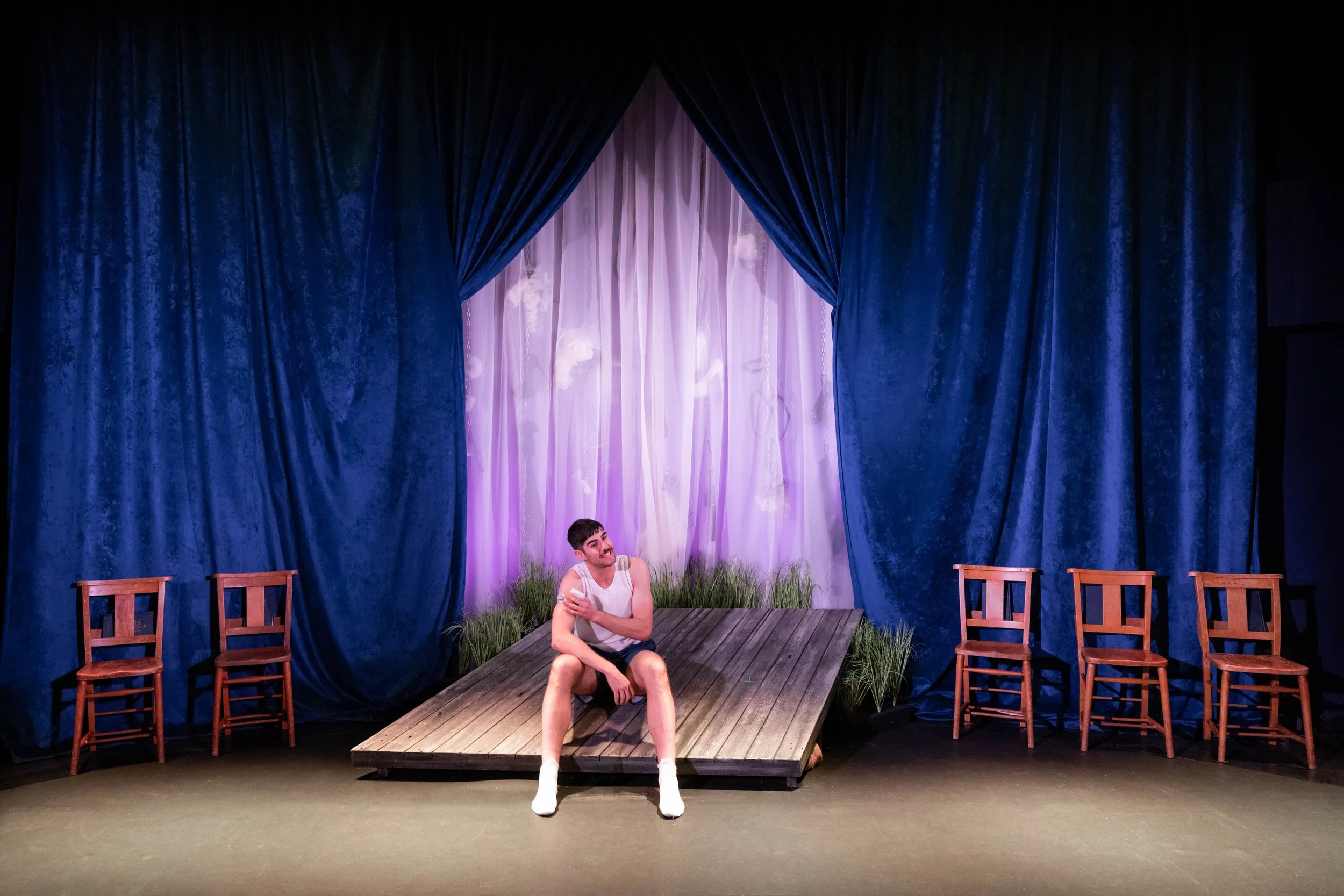 Hugo Dodsworth | Performance Design | Sugar Daddy | Underbelly Boulevard | March 2026 | Set & Video Design by Hugo Dodsworth | Photography by Mark Senior