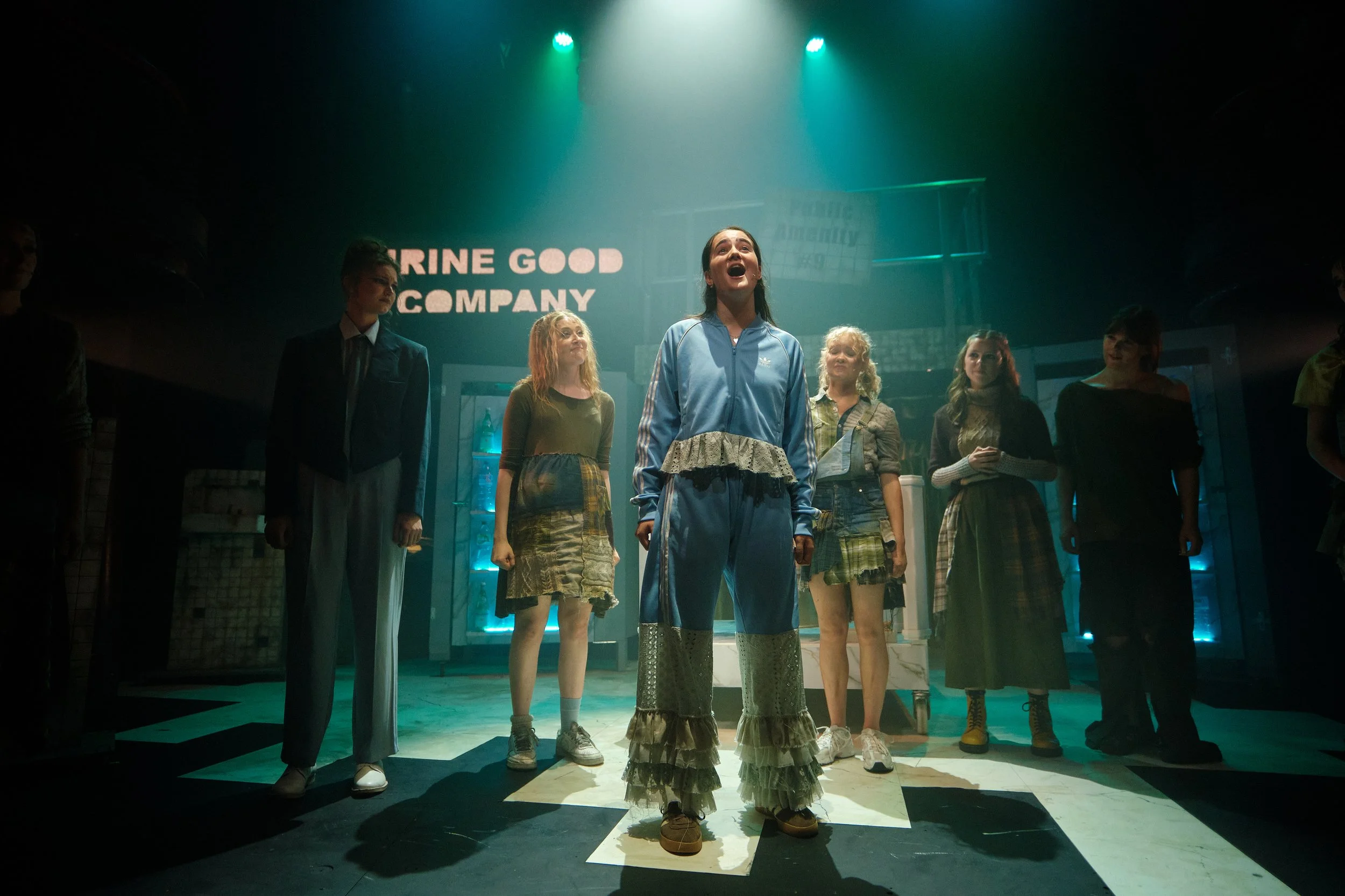 Hugo Dodsworth | Performance Design | Urinetown: The Musical | the egg | May 2026 | Lighting Design by Hugo Dodsworth | Photography by Jack Offord