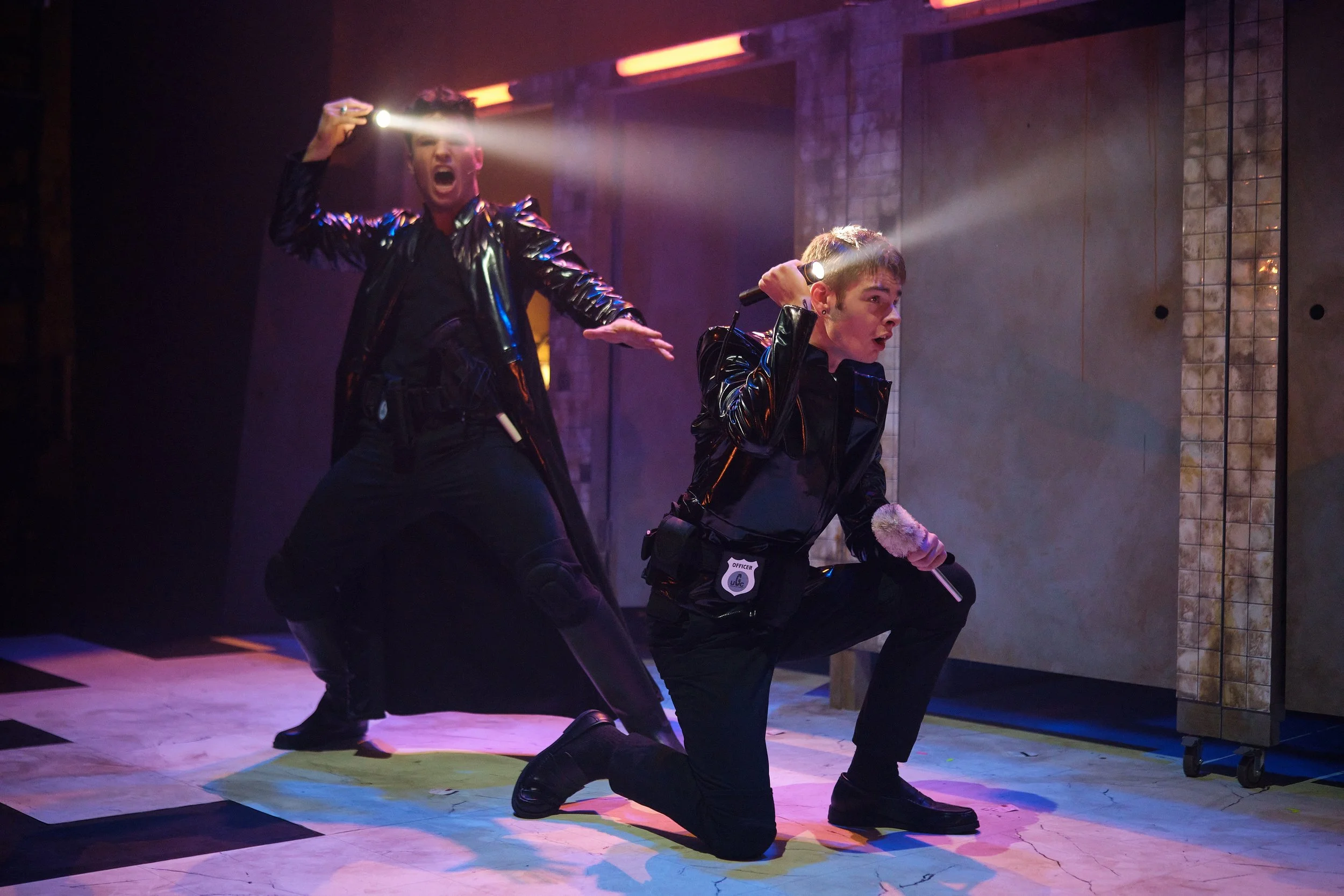 Hugo Dodsworth | Performance Design | Urinetown: The Musical | the egg | May 2026 | Lighting Design by Hugo Dodsworth | Photography by Jack Offord
