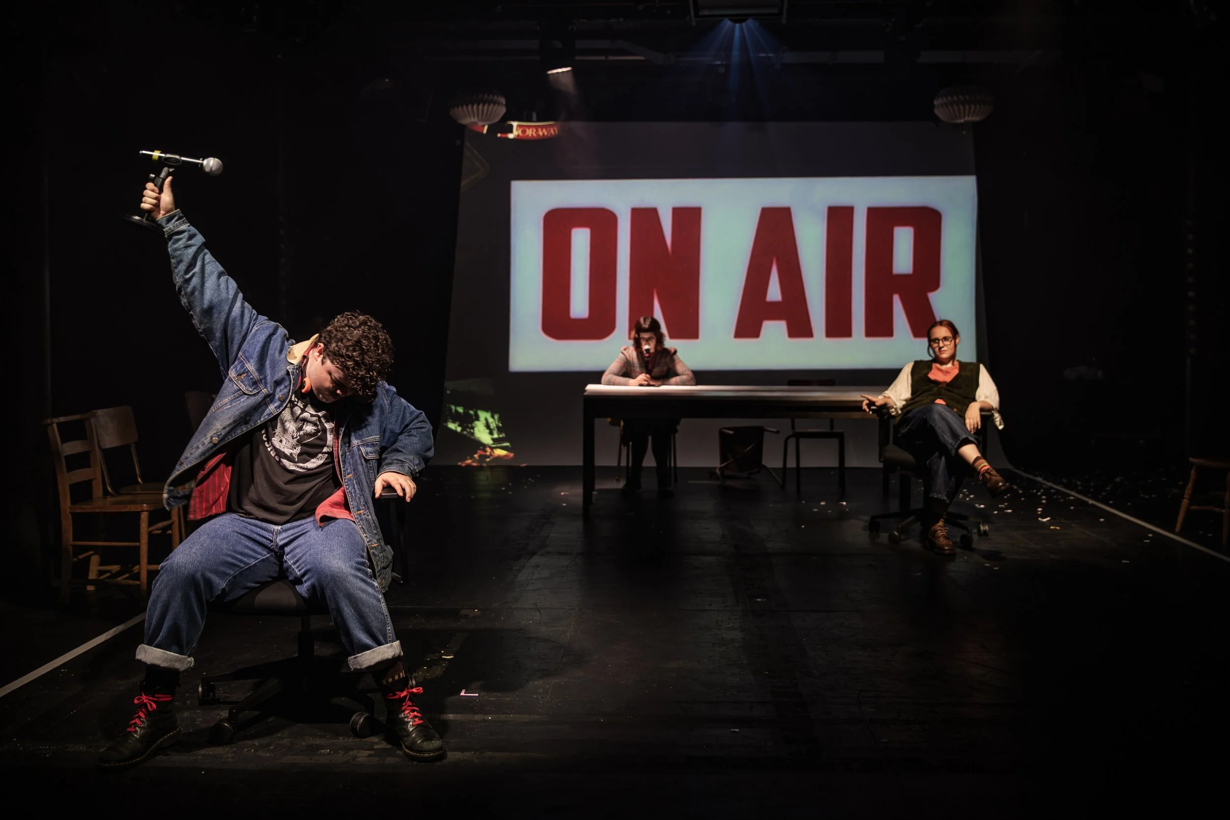 Hugo Dodsworth | Performance Design | ENEMY! | Tobacco Factory Theatres | July 2026 | Video Design by Hugo Dodsworth | Photography by Craig Fuller