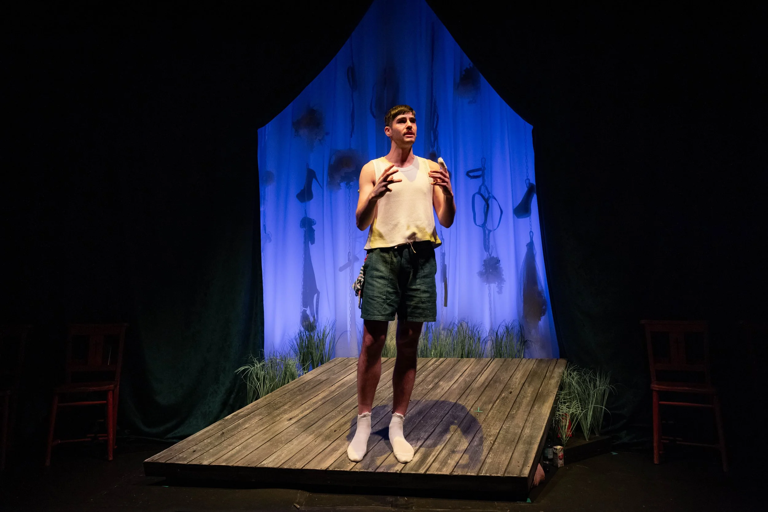 Hugo Dodsworth | Performance Design | Sugar Daddy | Underbelly Boulevard | March 2026 | Set & Video Design by Hugo Dodsworth | Photography by Mark Senior