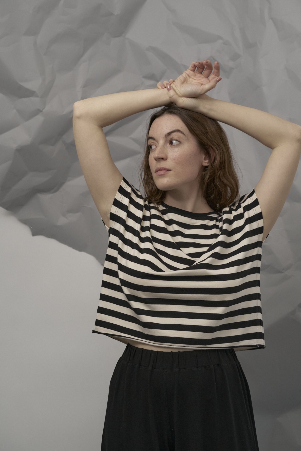 Shirt Stripes Black/ Ecru