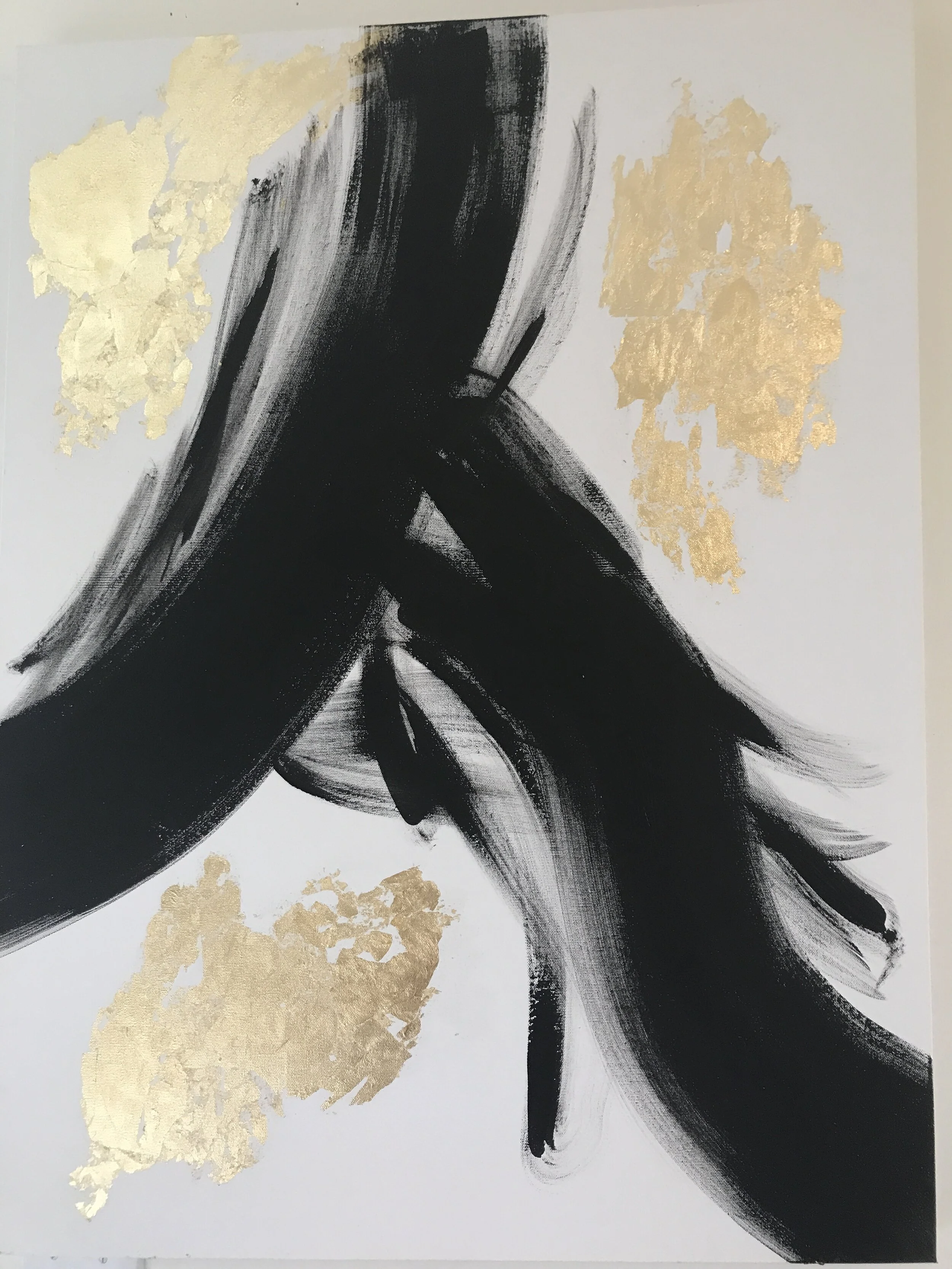 Dramatic Black &amp; Gold Duel