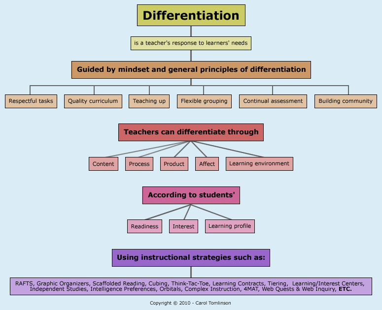 Tic-Tac-Toe in Differentiated Instruction