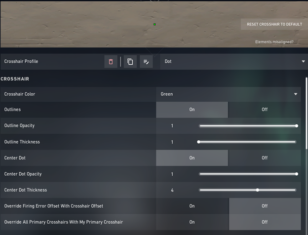 Choosing the best crosshair in VALORANT - Valorant